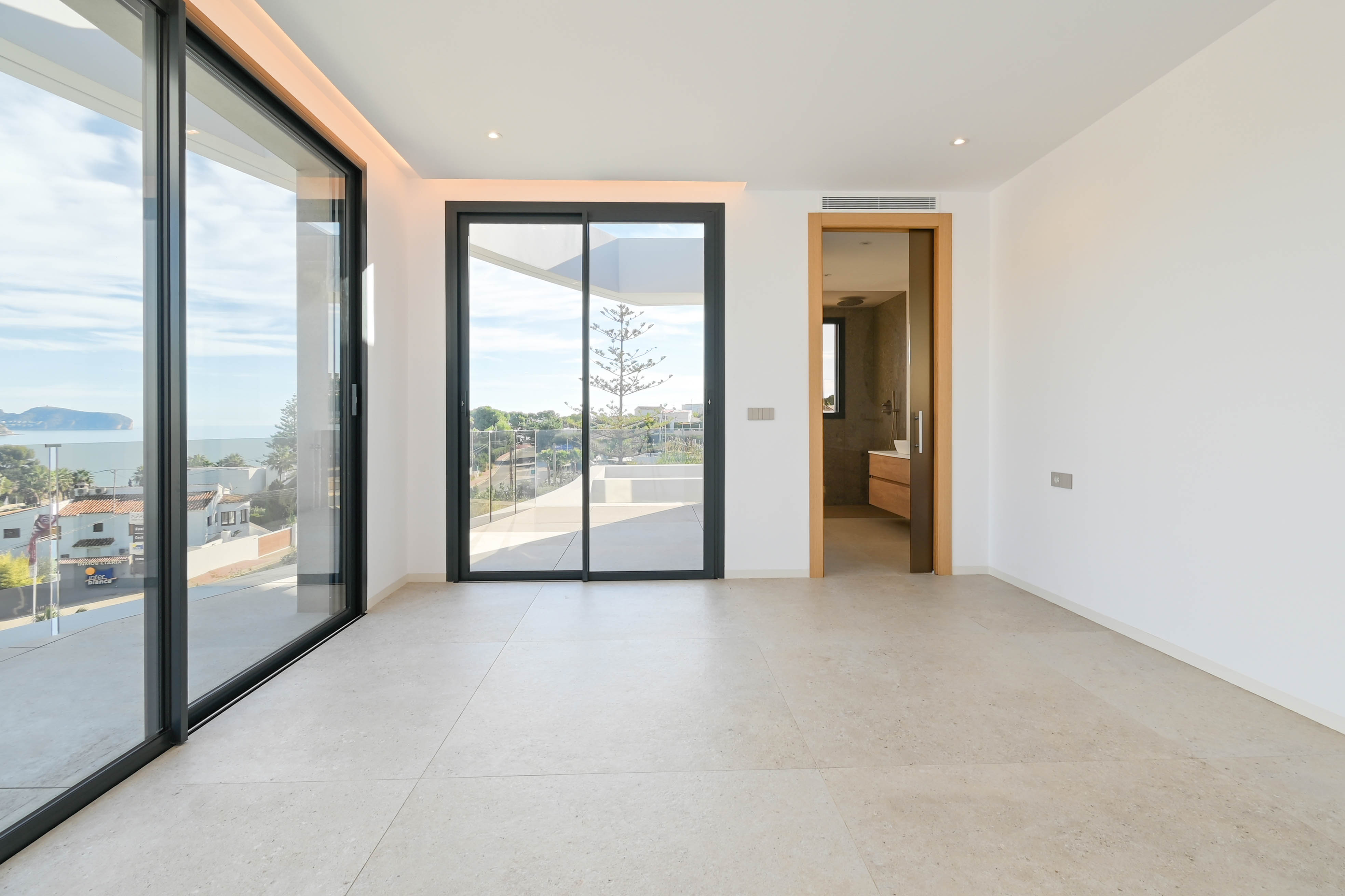 Pool area in villa for sale in Benissa