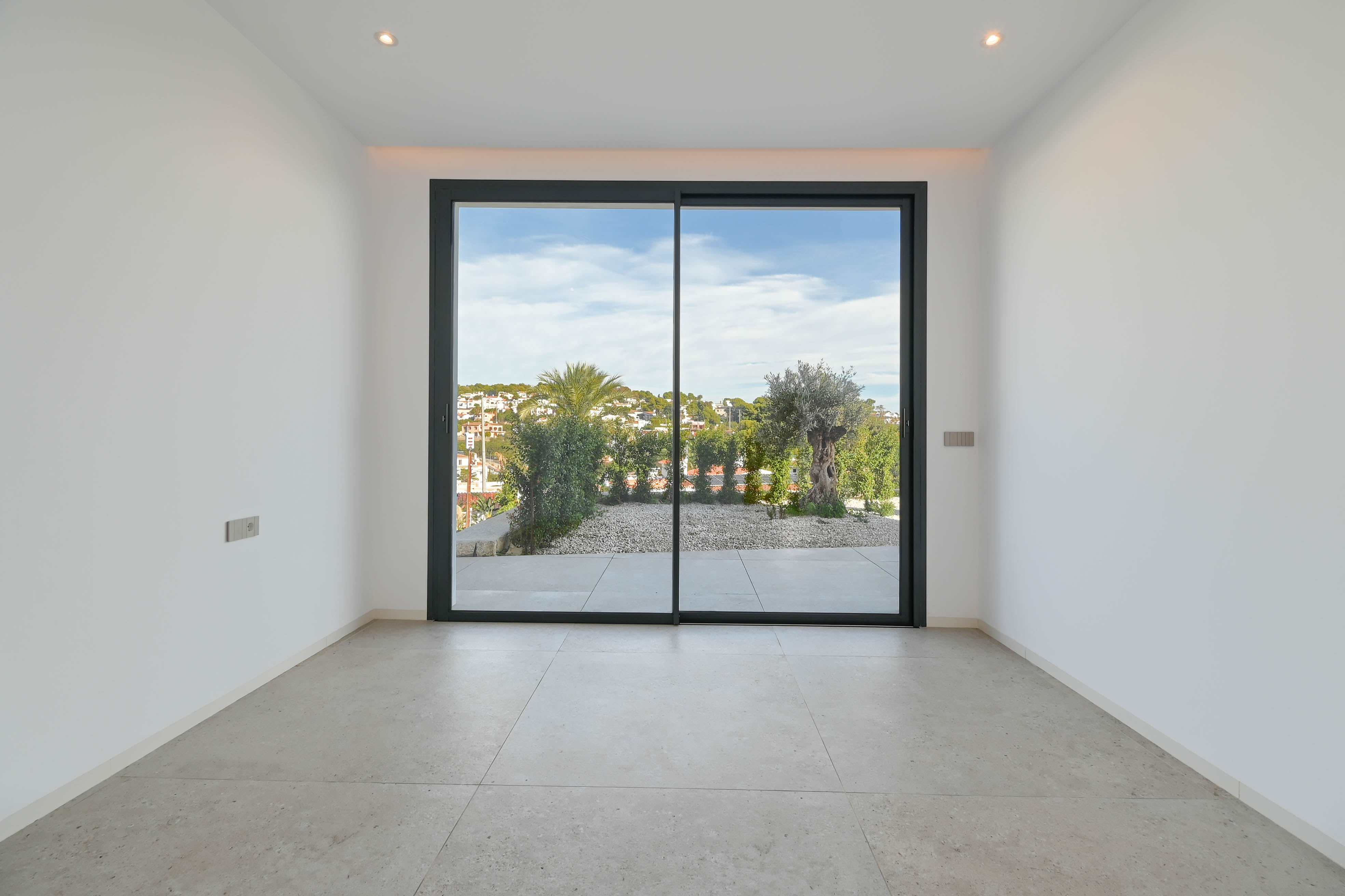 Pool area in villa for sale in Benissa