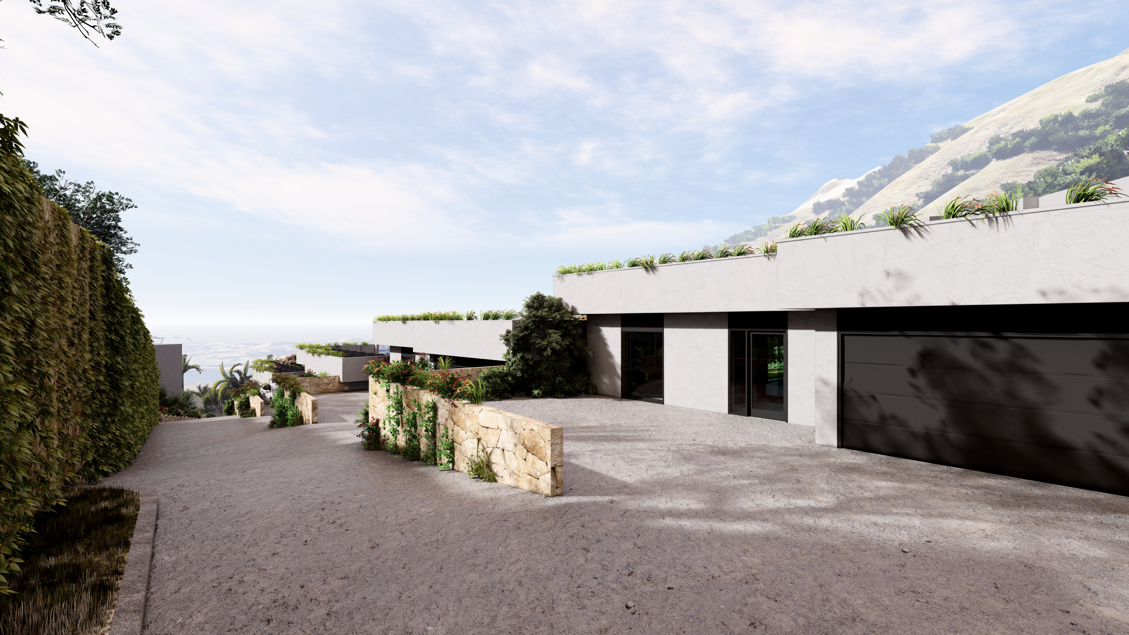 Exterior view in villa for sale in Altea