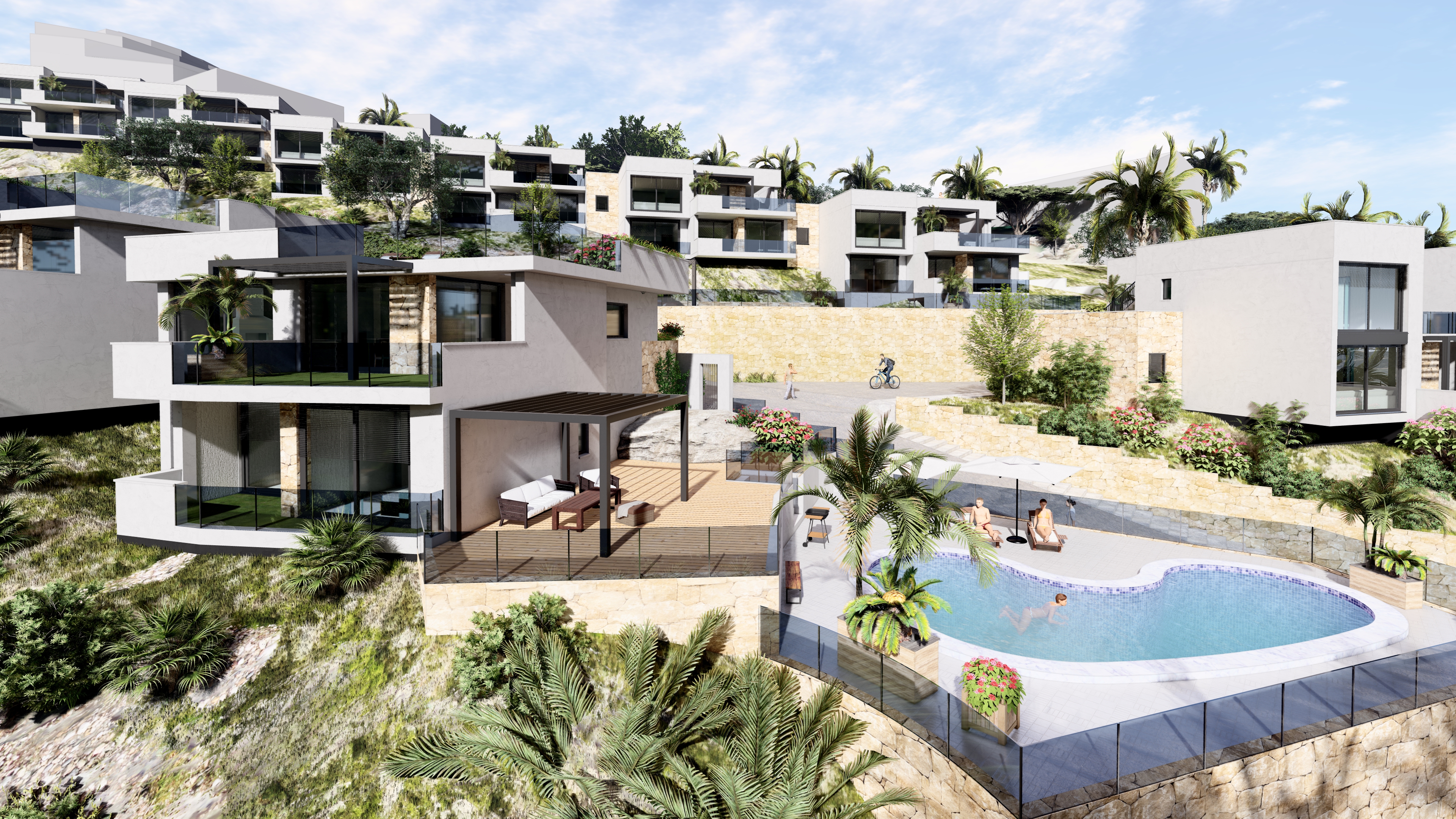 Garden in villa for sale in Altea