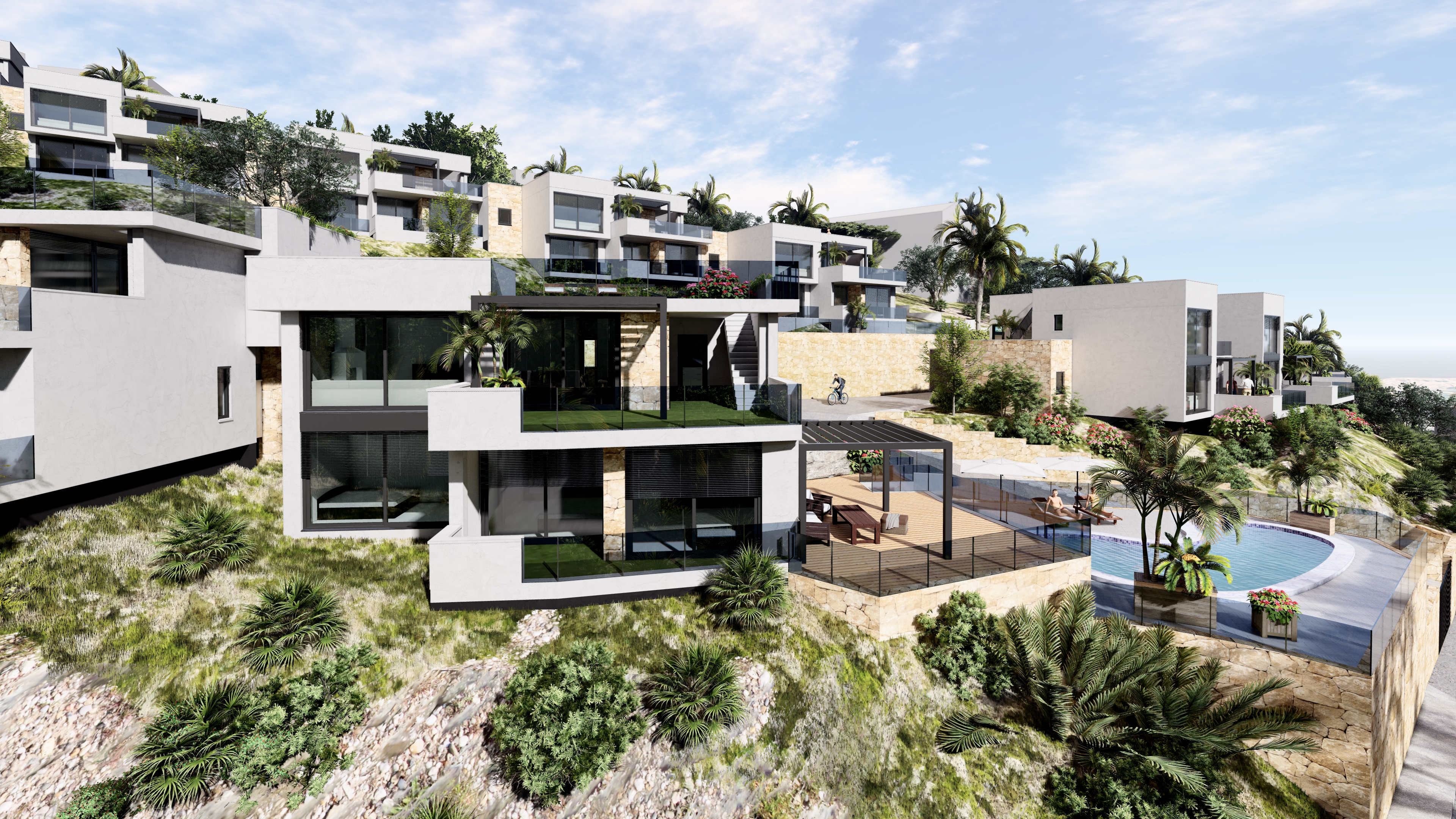 Dining area in villa for sale in Altea