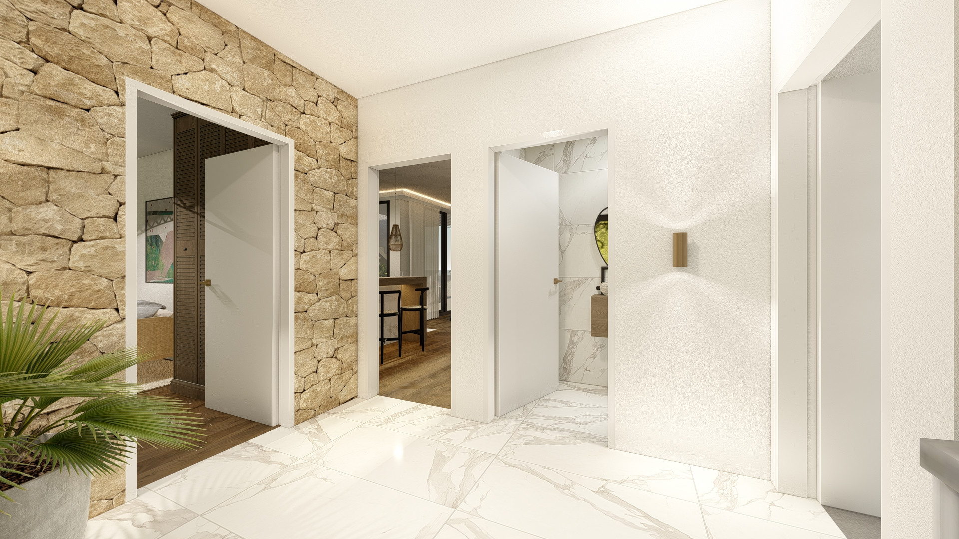 Living room in villa for sale in Altea