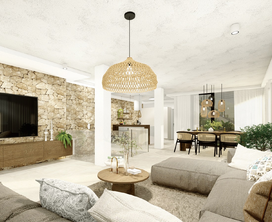 Master bedroom in villa for sale in Altea