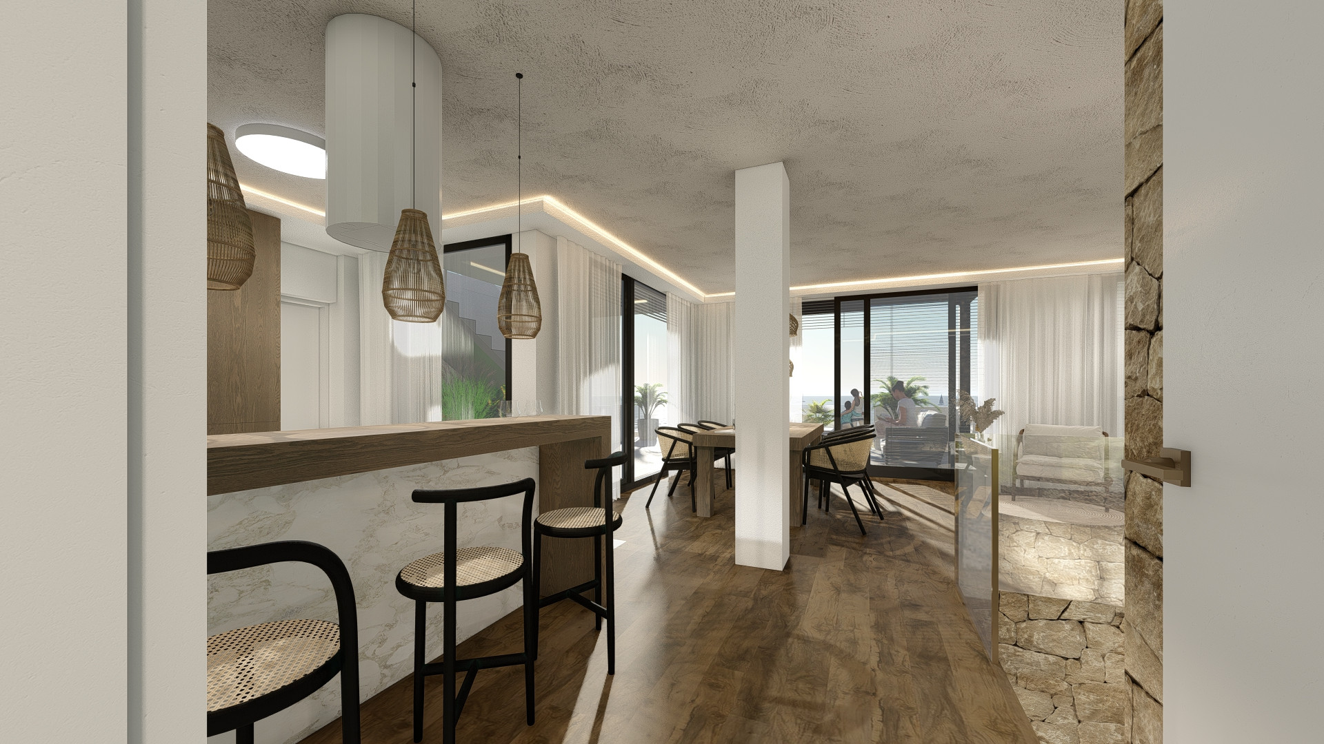 Terrace in villa for sale in Altea