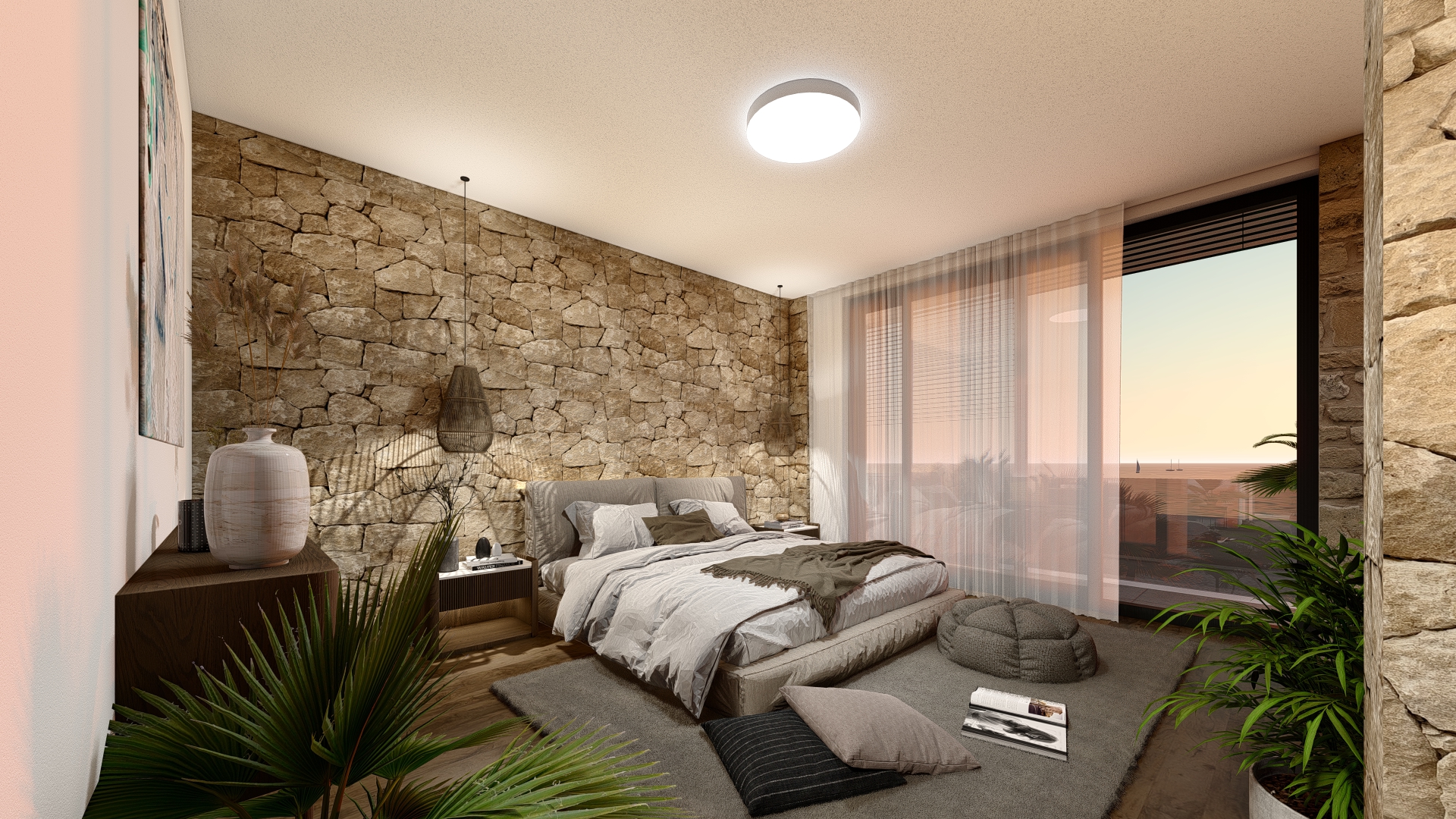 Living room in villa for sale in Altea