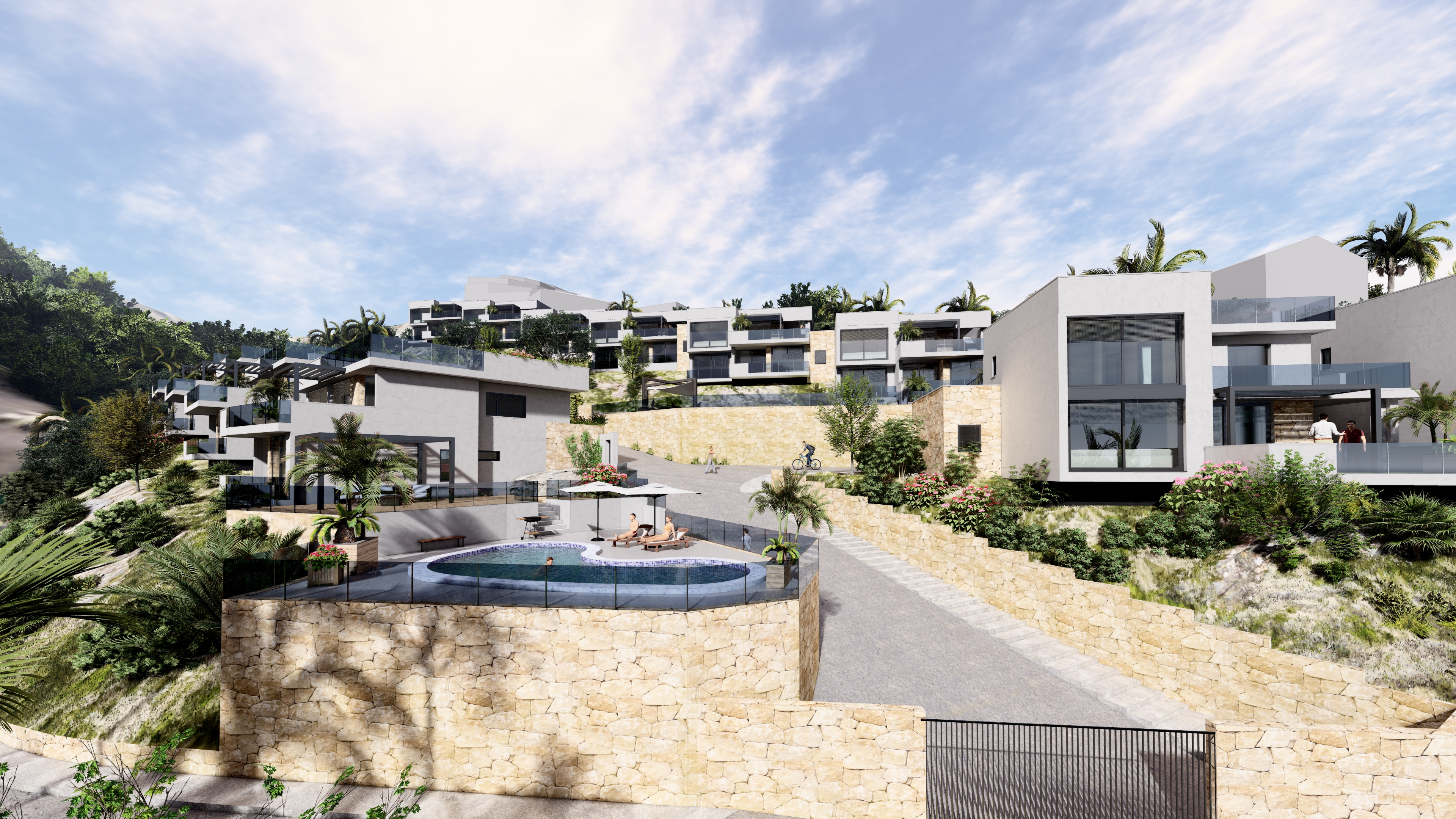 Terrace in villa for sale in Altea