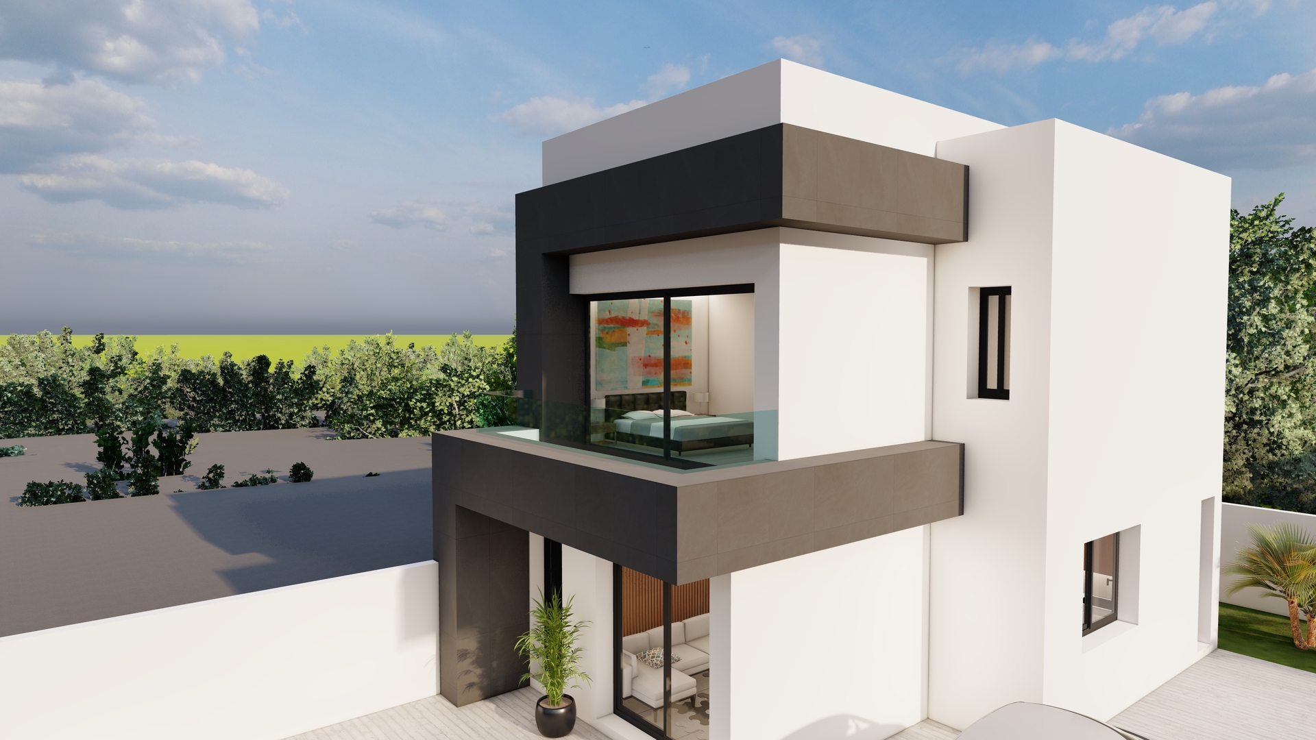 Garden in villa for sale in Heredades