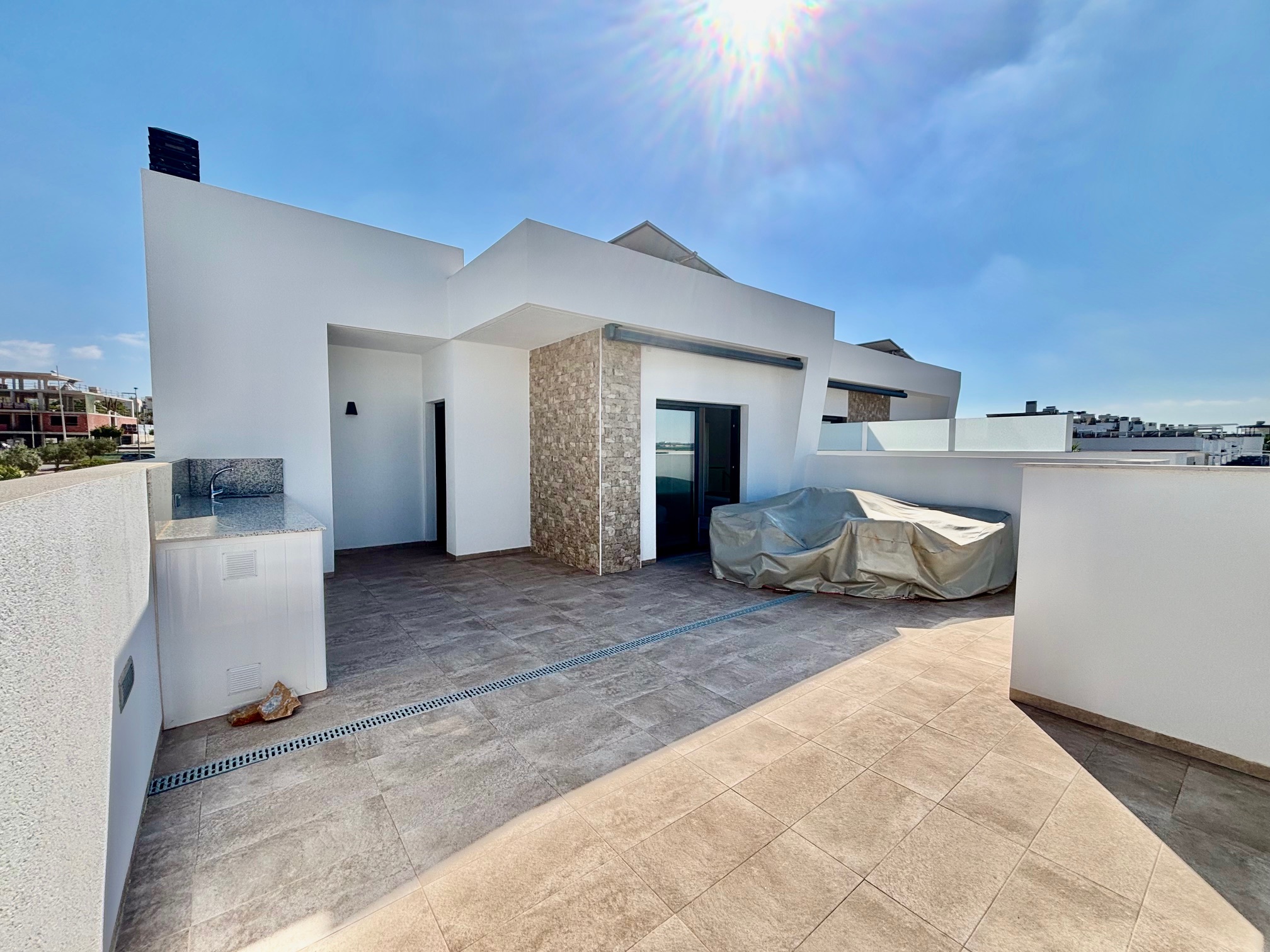 Pool area in villa for sale in Benijófar