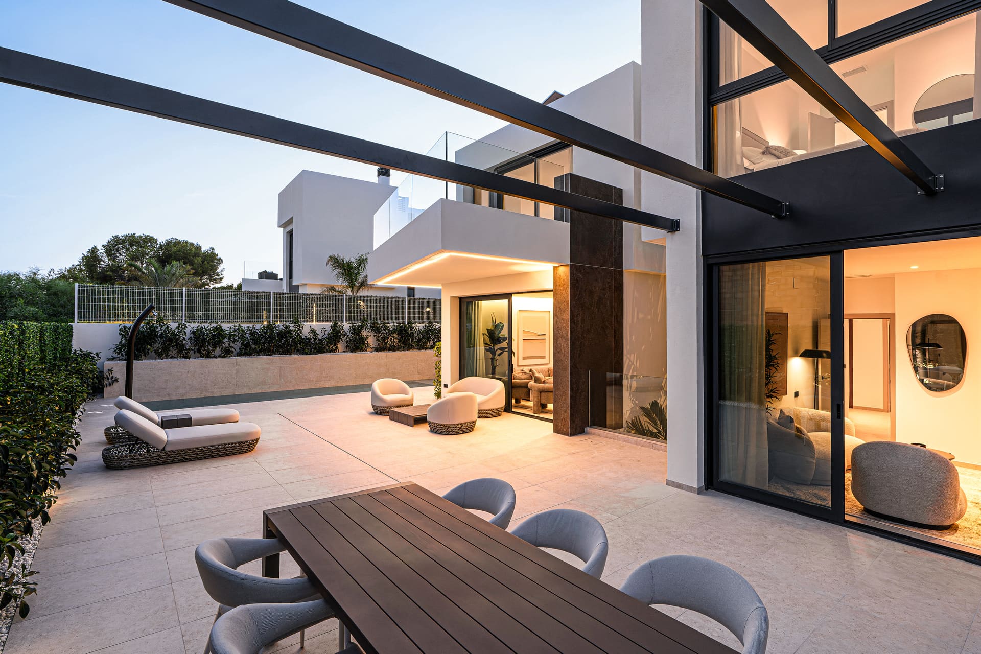 Exterior view in villa for sale in La Nucía