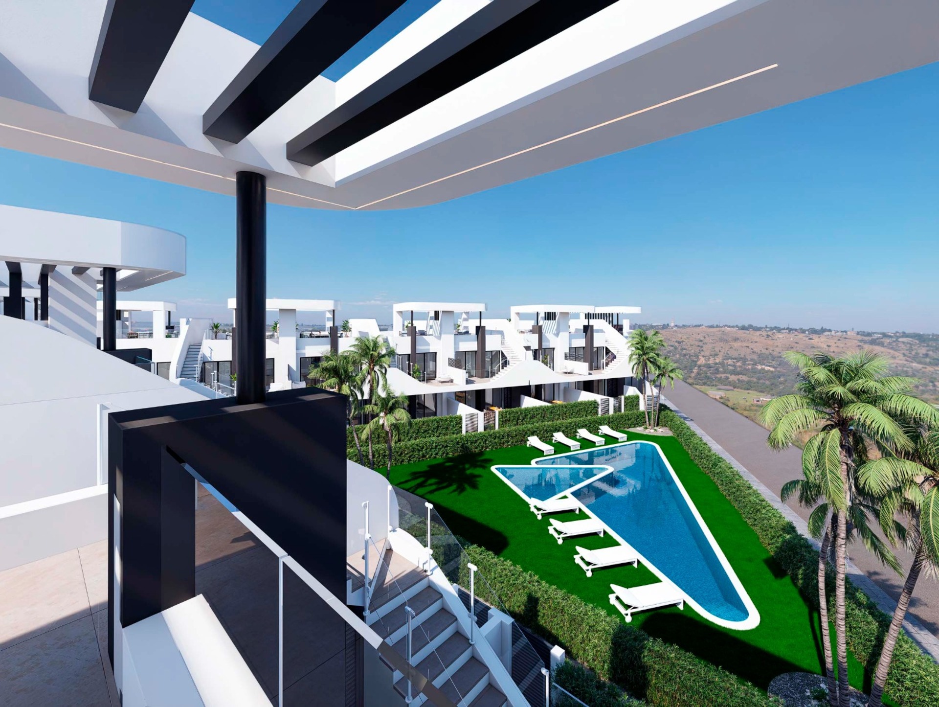 Terrace in low_bungalow for sale in San Fulgencio