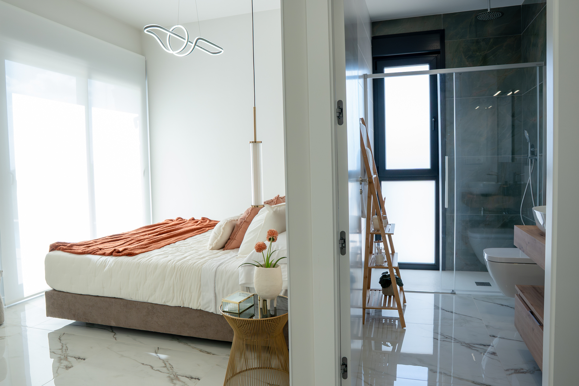 Master bedroom in villa for sale in Ciudad Quesada