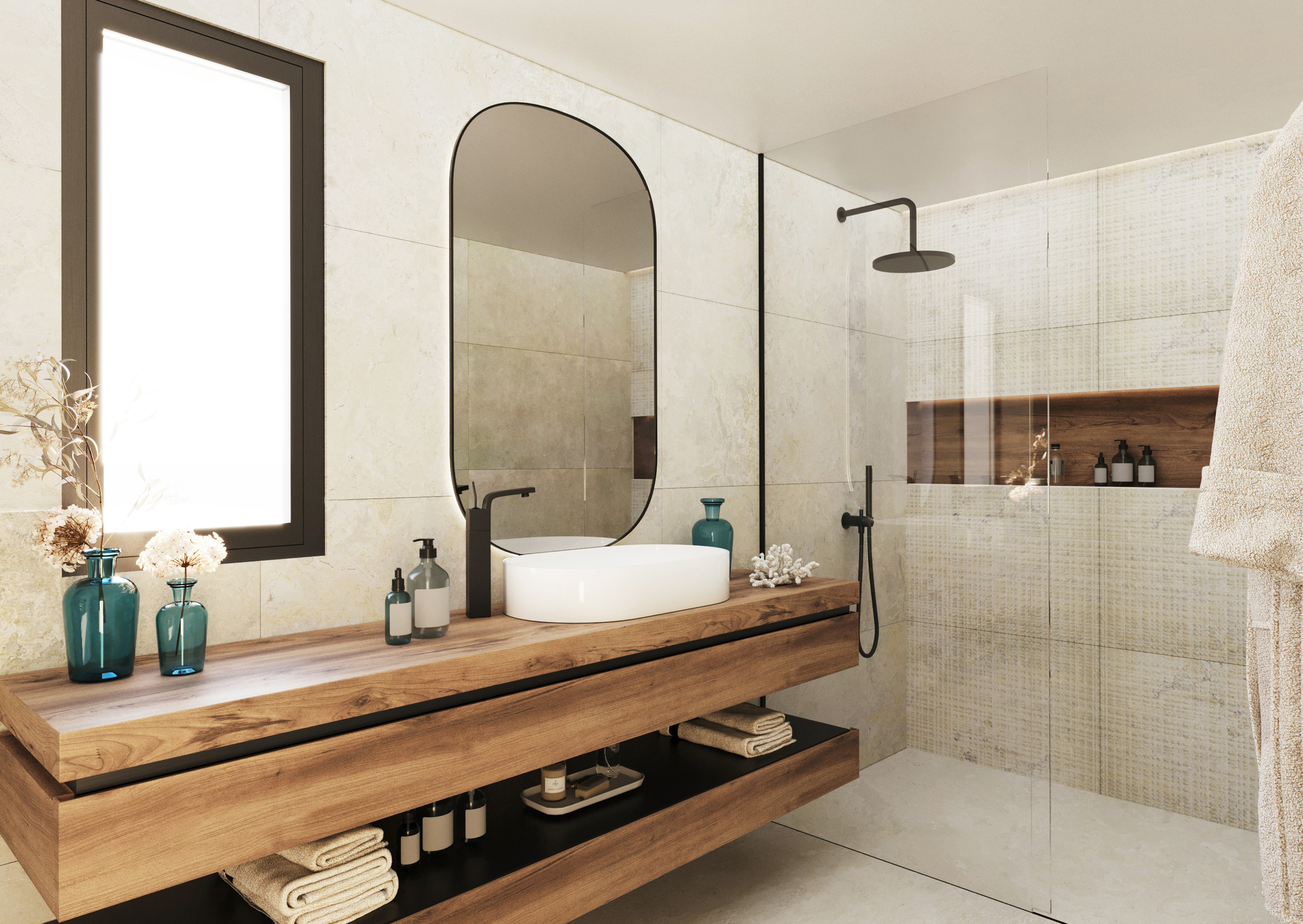 Master bedroom in villa for sale in Polop
