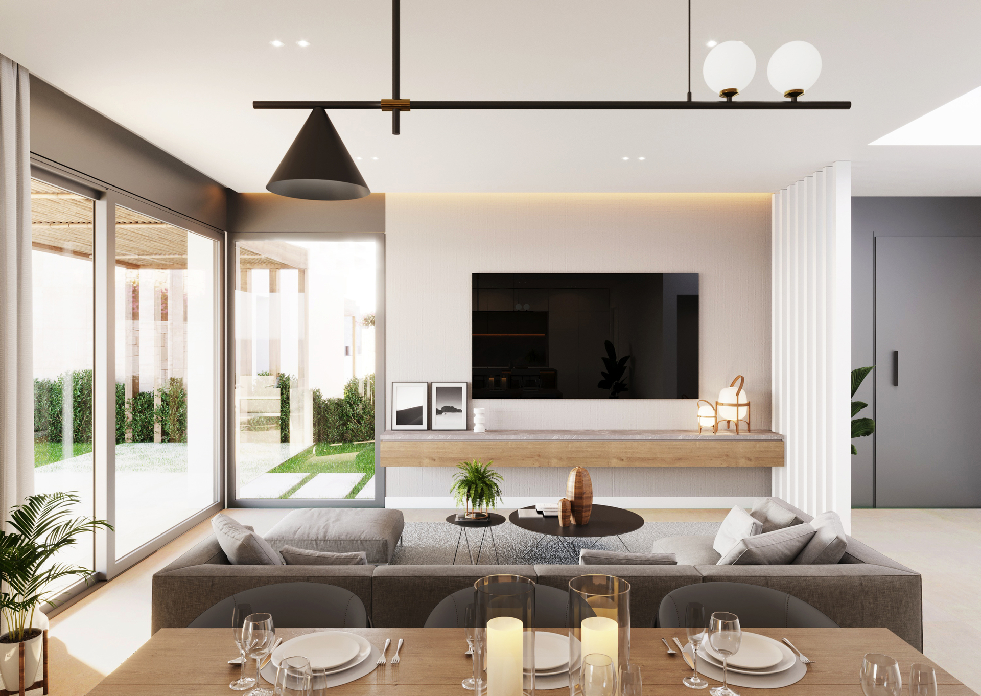 Dining area in villa for sale in Polop