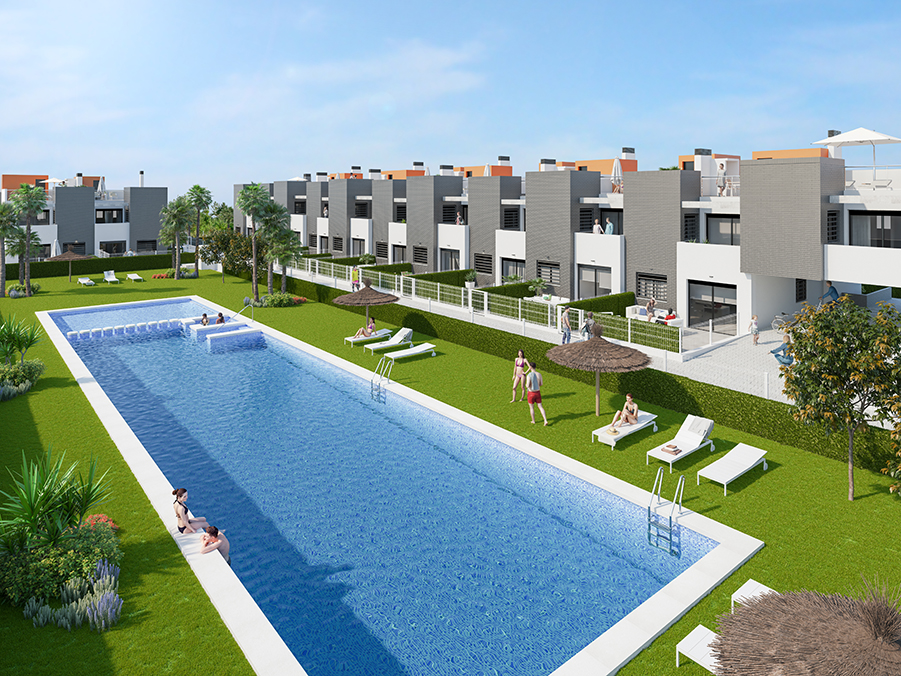 Terrace in penthouse for sale in Torrevieja