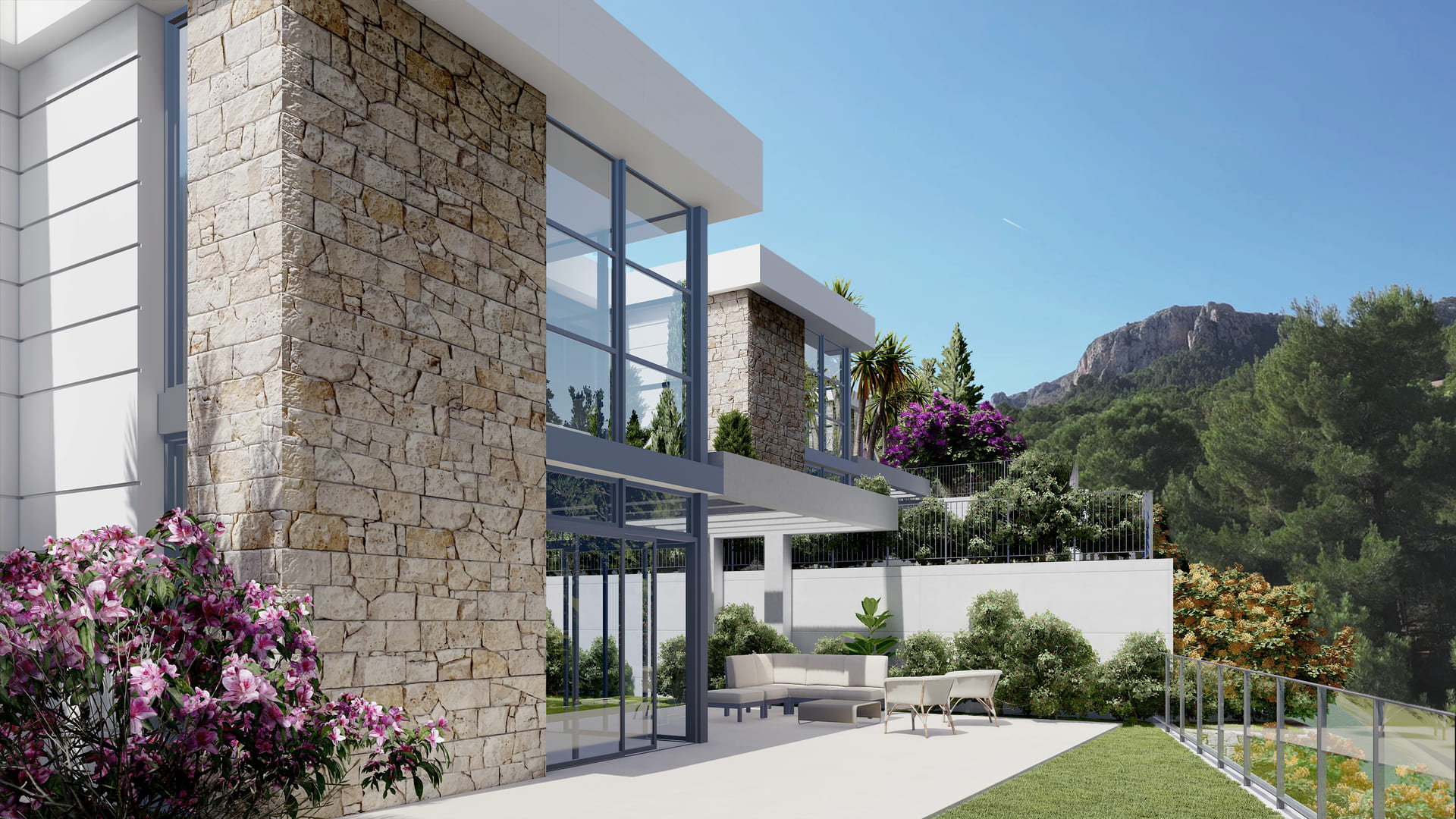 Dining area in villa for sale in Polop