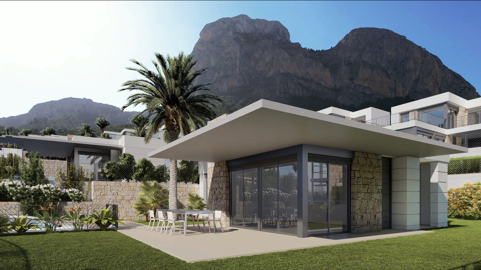 Garden in villa for sale in Polop