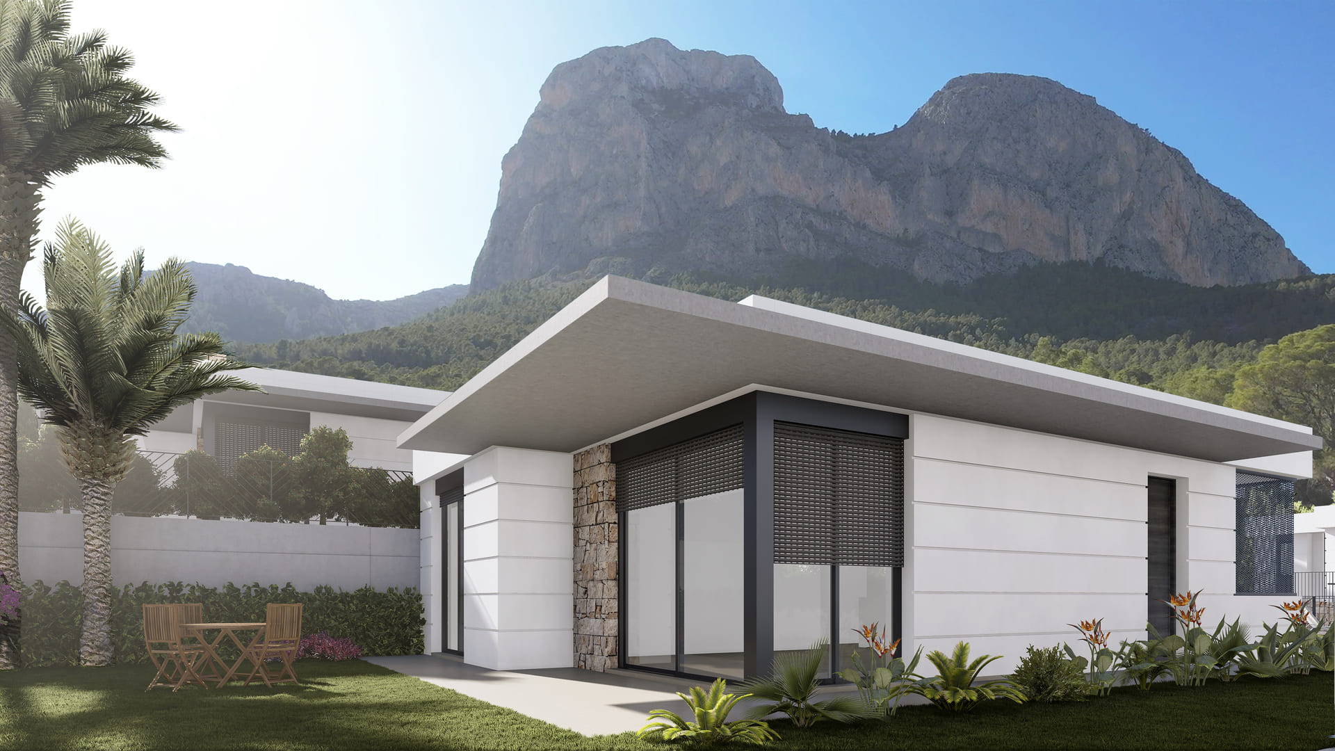 Bedroom in villa for sale in Polop