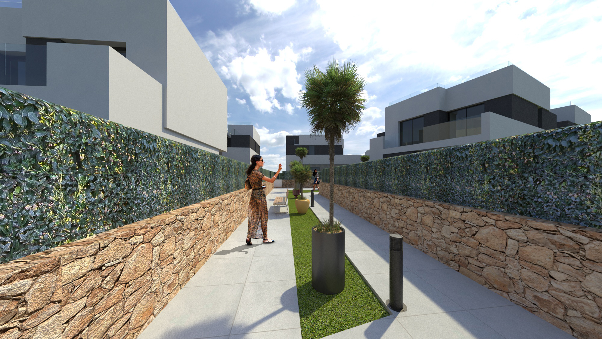 Exterior view in villa for sale in La Nucía