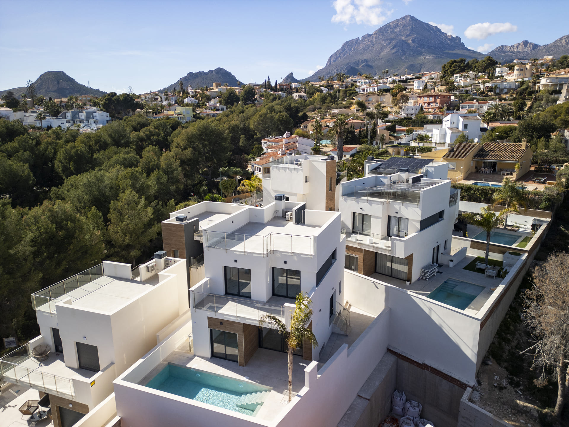 Exterior view in villa for sale in La Nucía