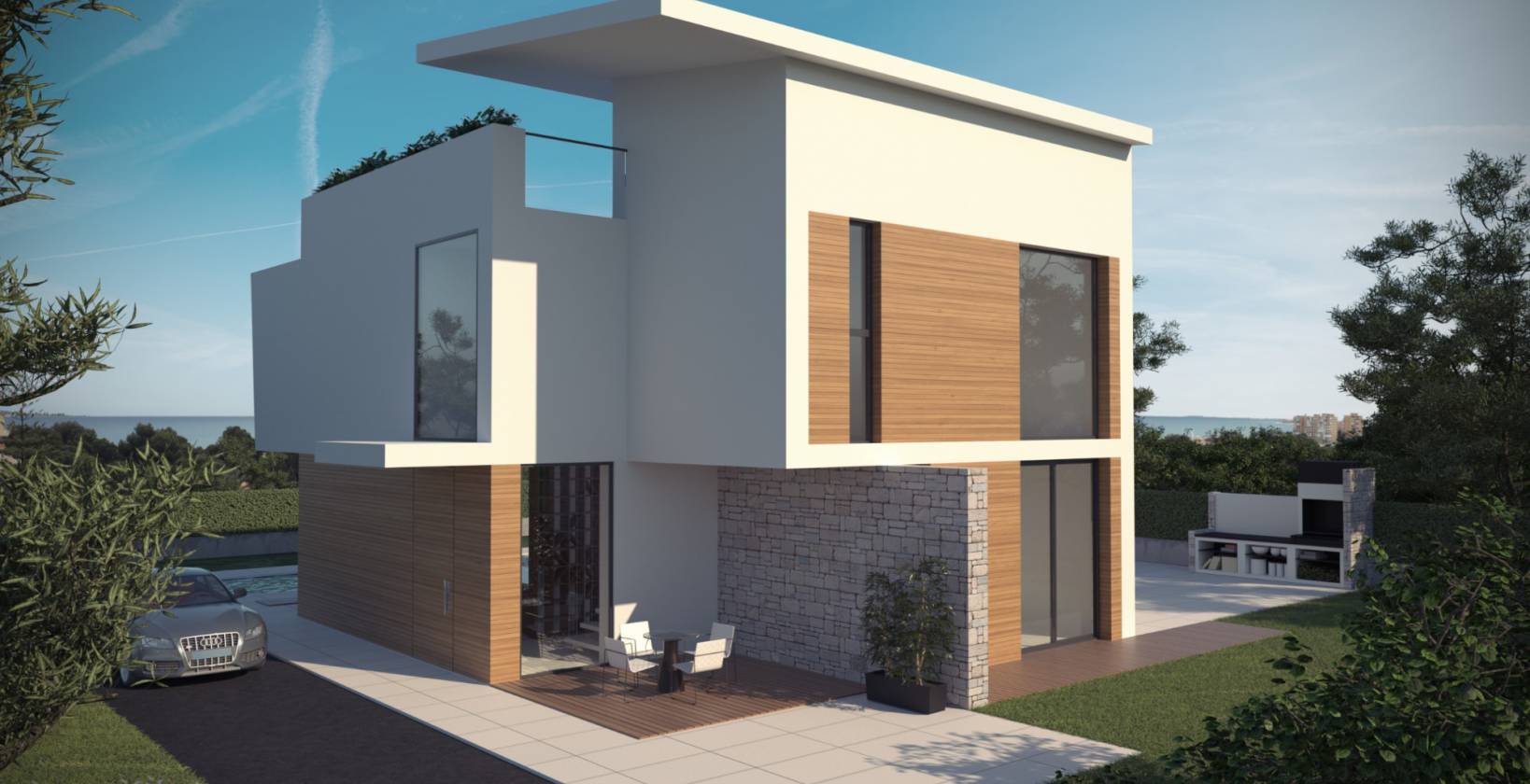 Terrace in villa for sale in Dehesa de Campoamor