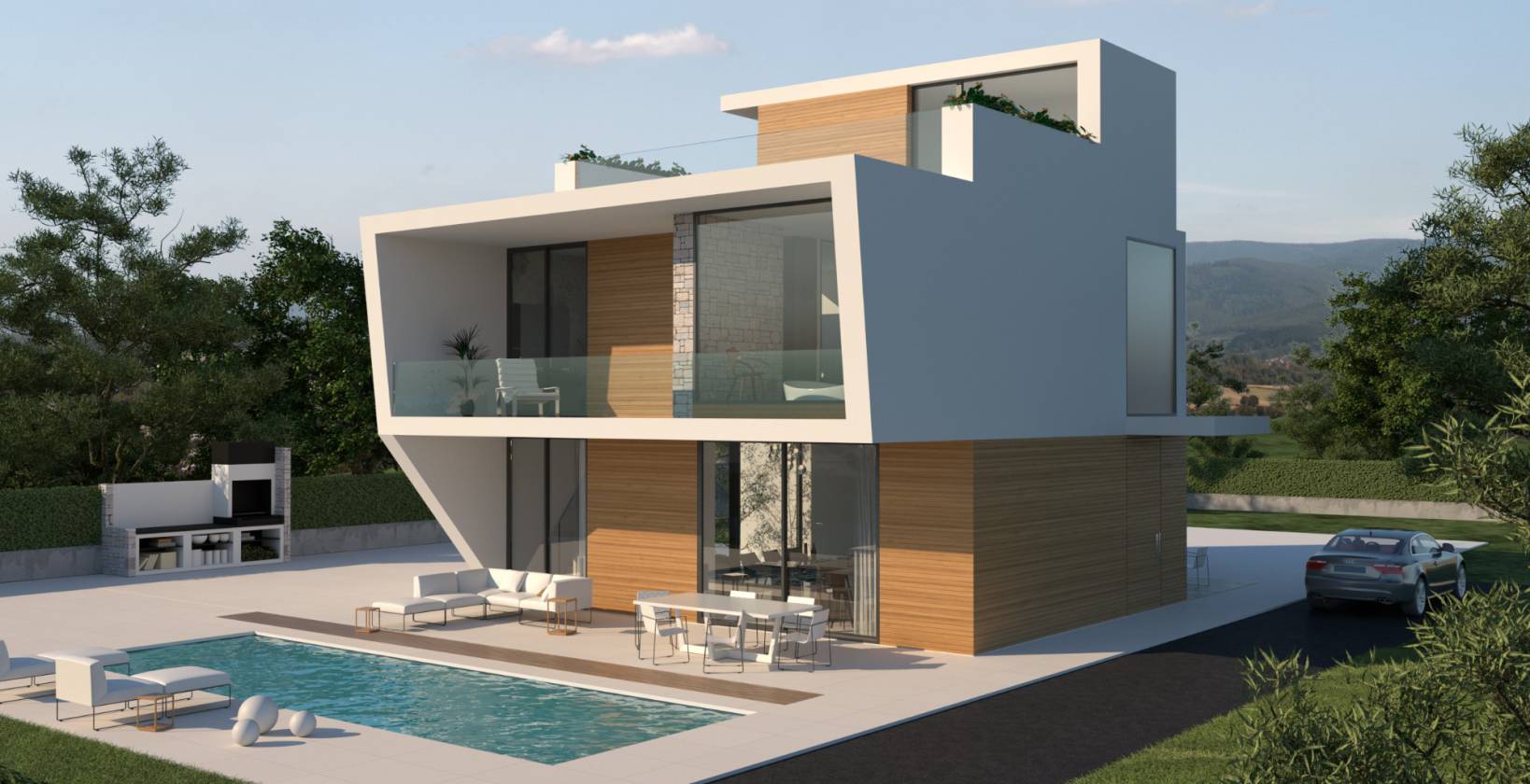 Terrace in villa for sale in Dehesa de Campoamor