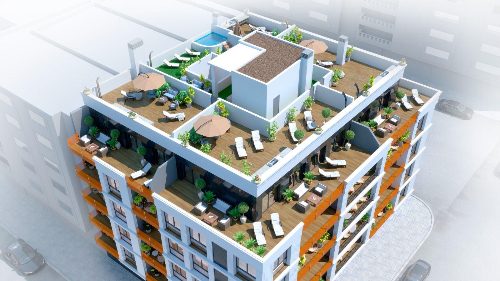 Kitchen in penthouse for sale in Torrevieja