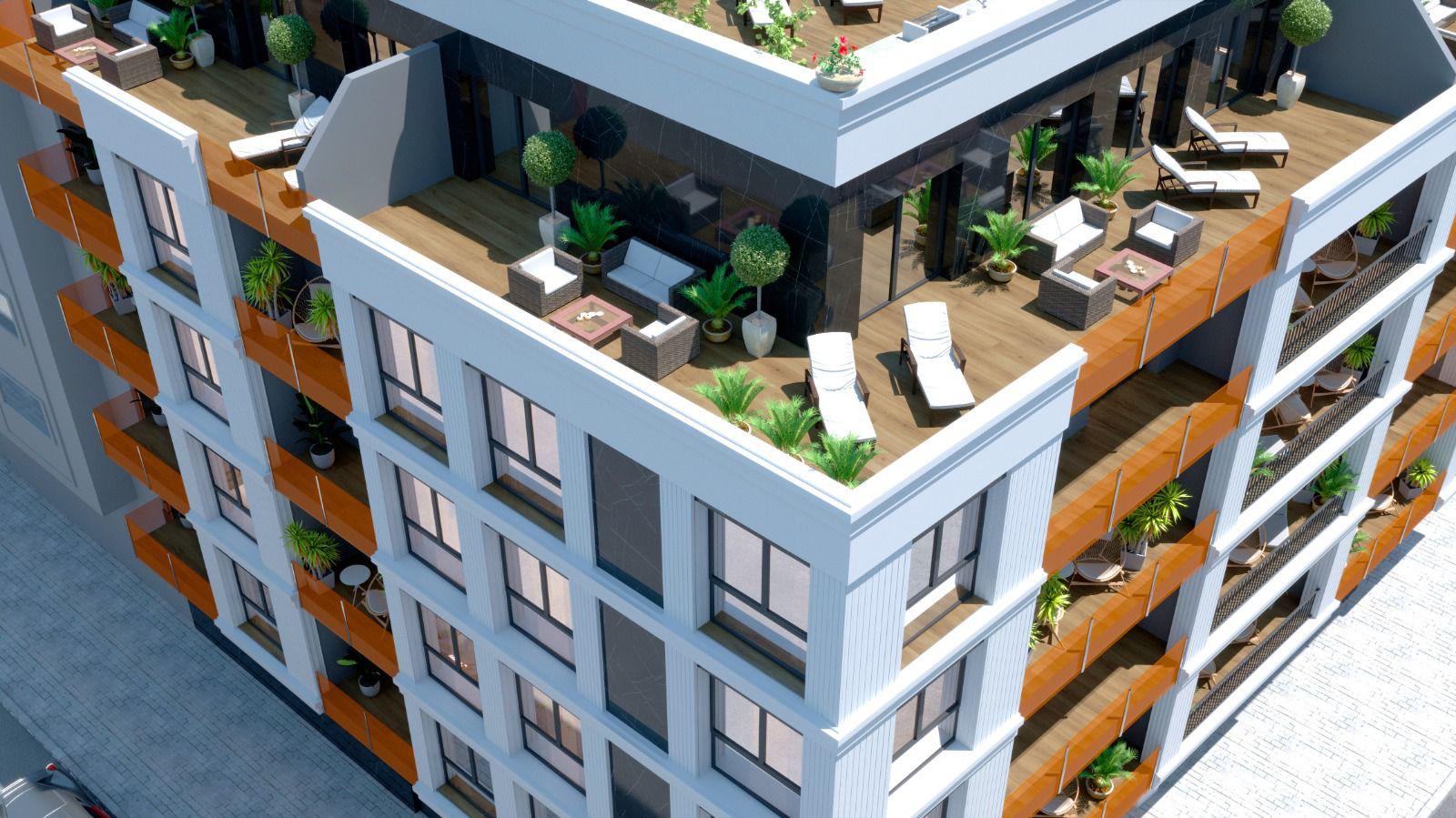Terrace in penthouse for sale in Torrevieja