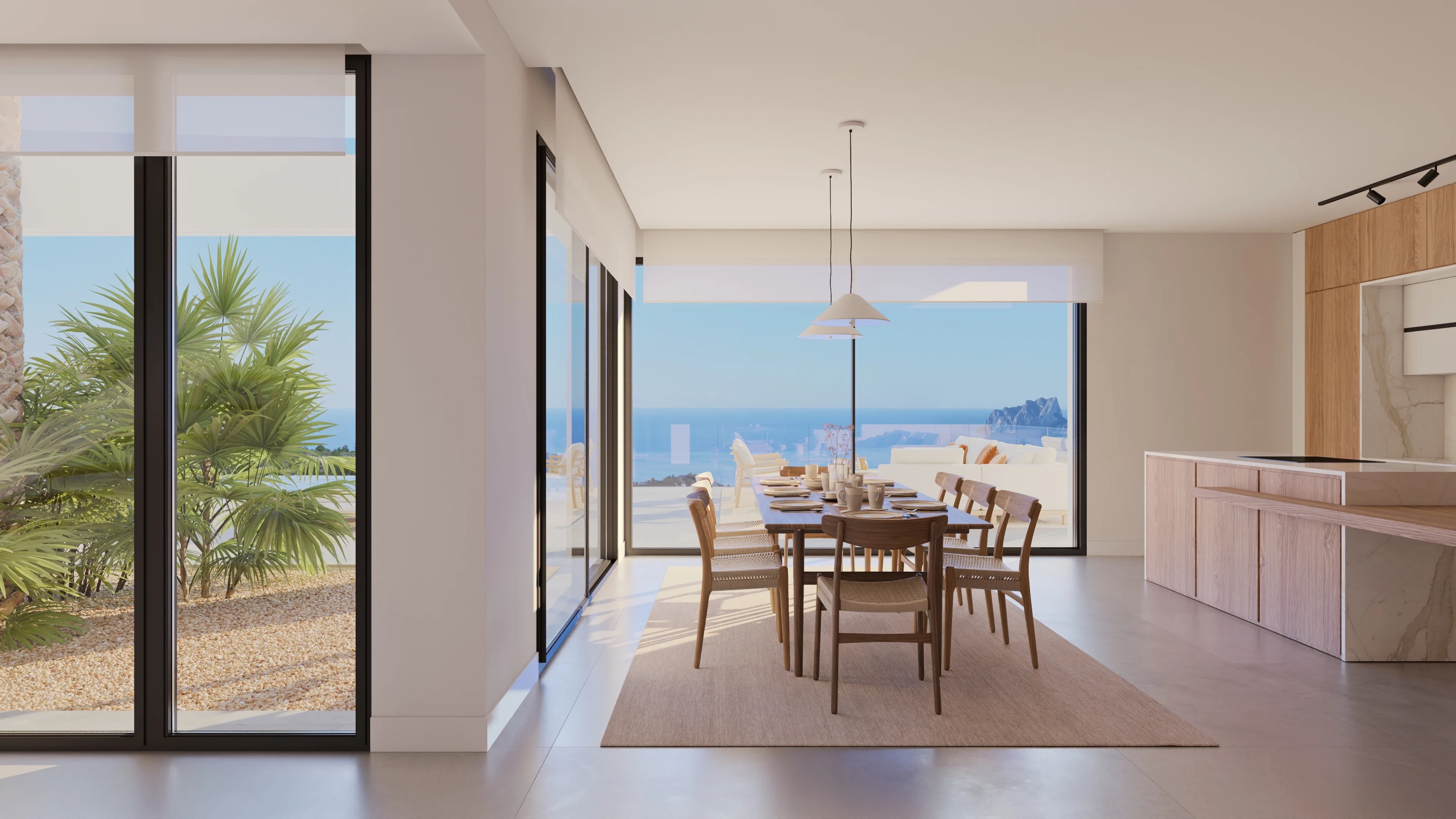 Living room in villa for sale in Benisa