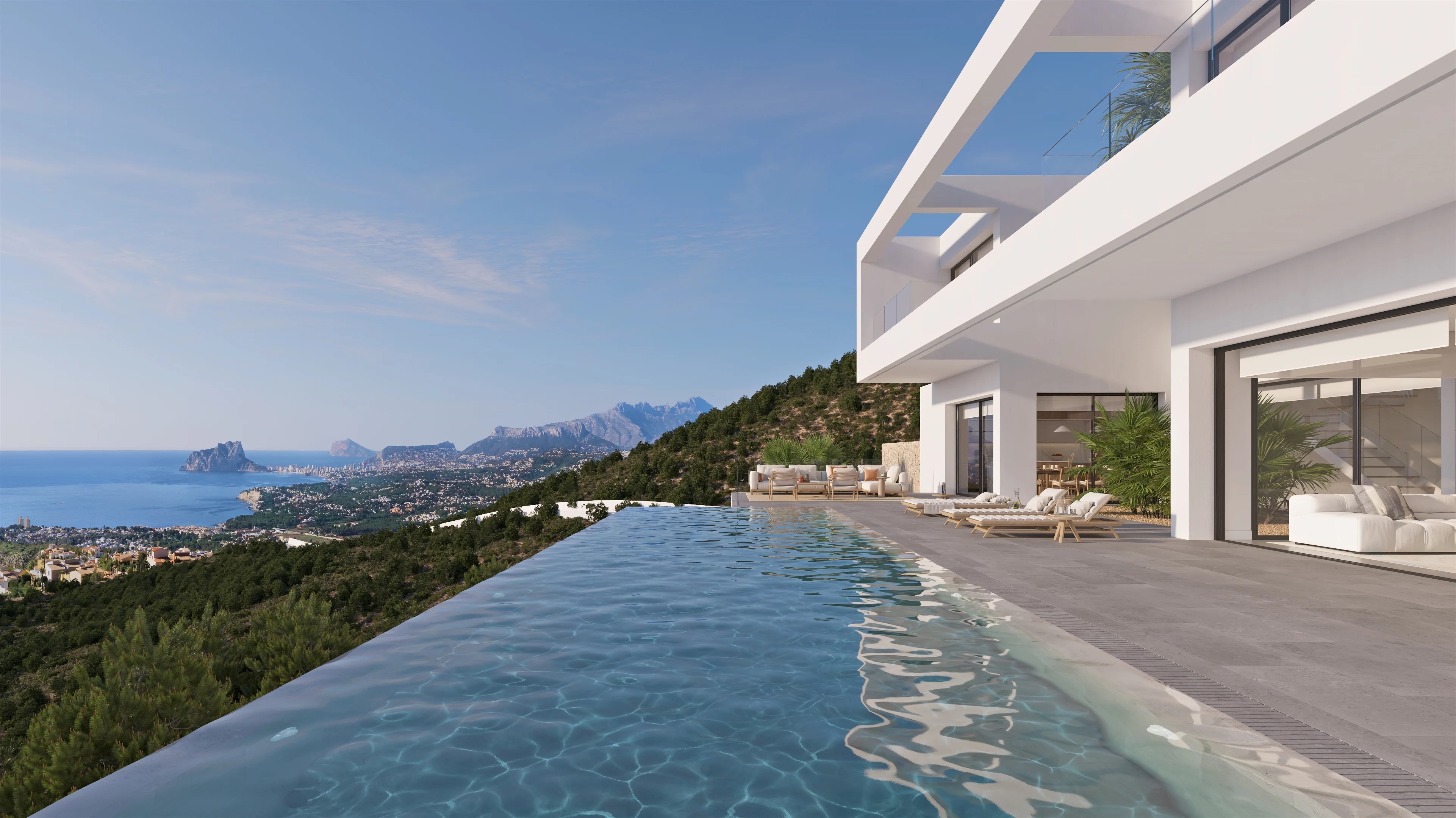 Living room in villa for sale in Benisa