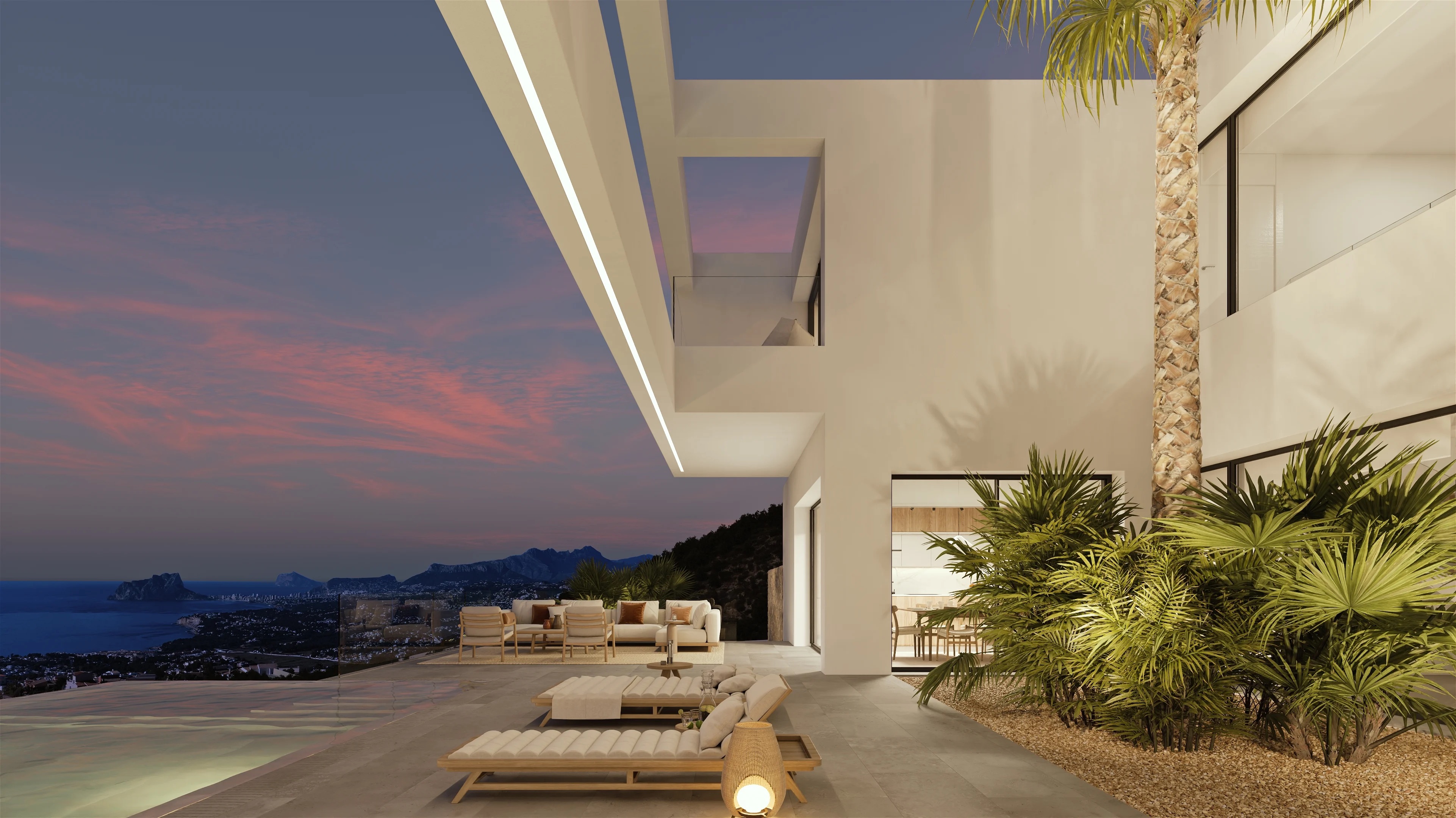 Master bedroom in villa for sale in Benisa
