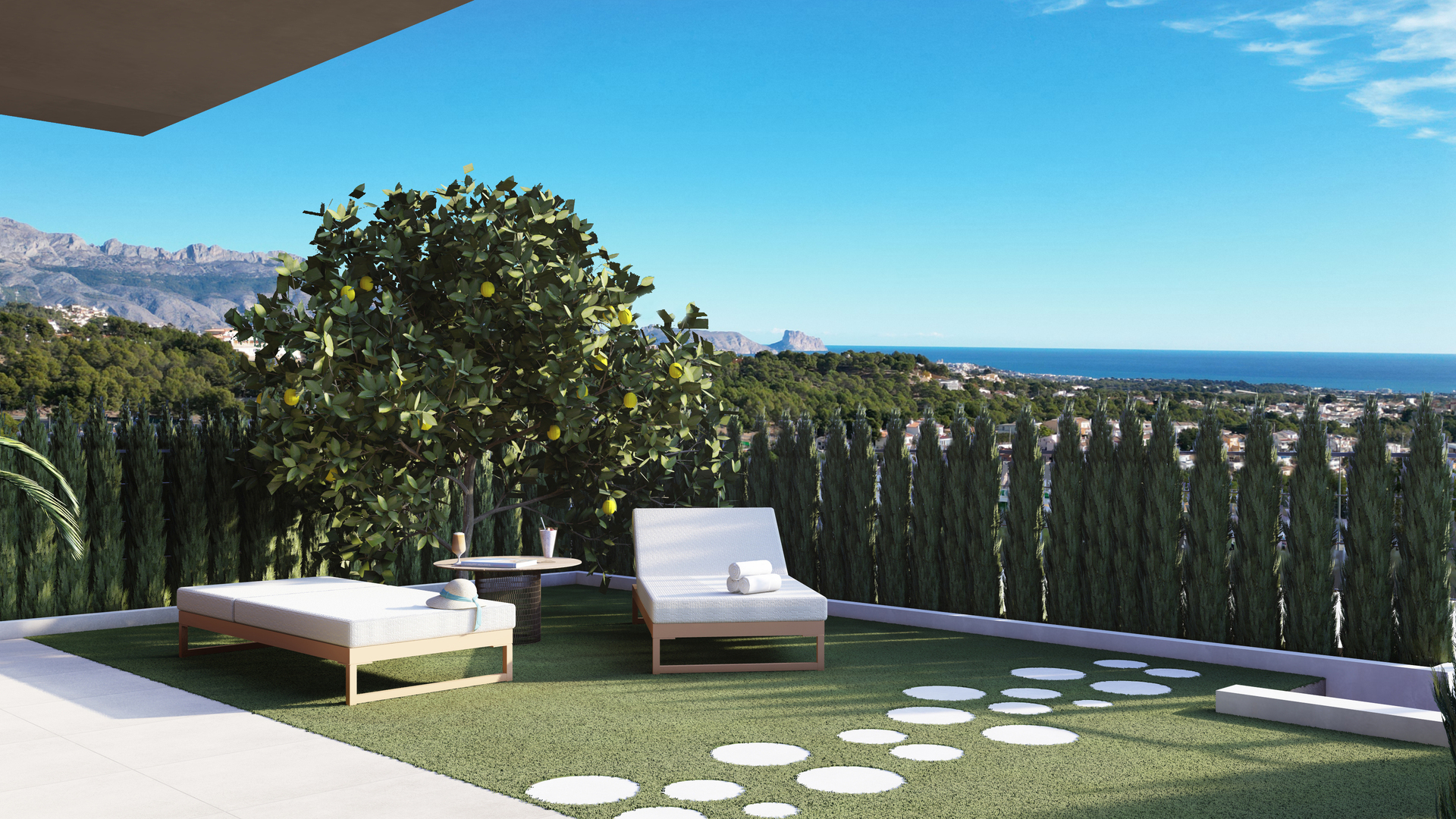 Terrace in terraced for sale in La Nucía