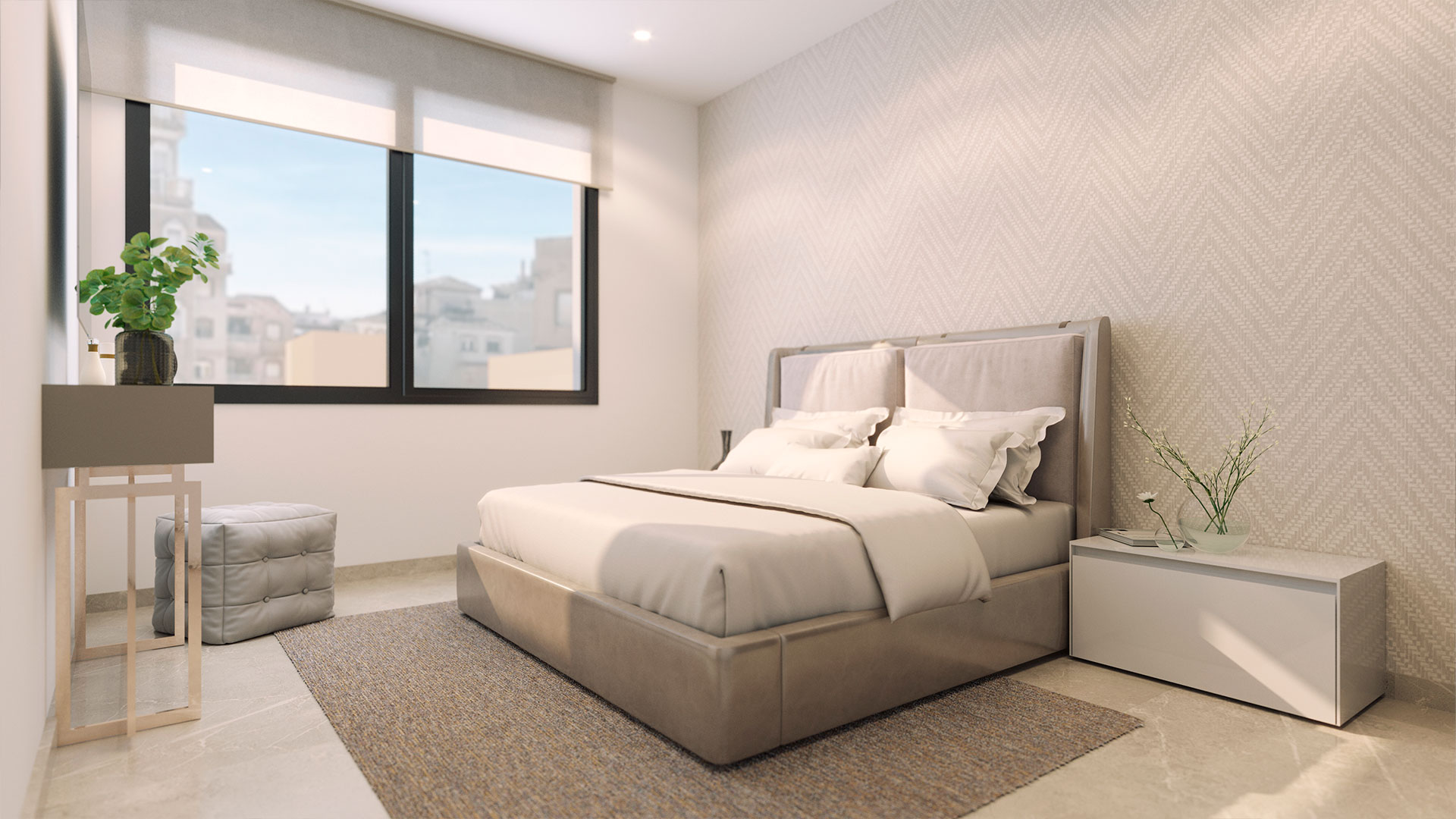 Master bedroom in apartment for sale in Torrevieja