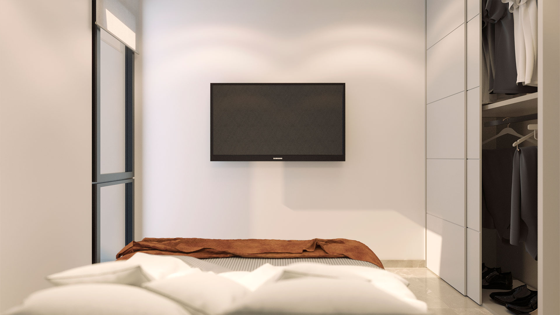 Master bedroom in apartment for sale in Torrevieja