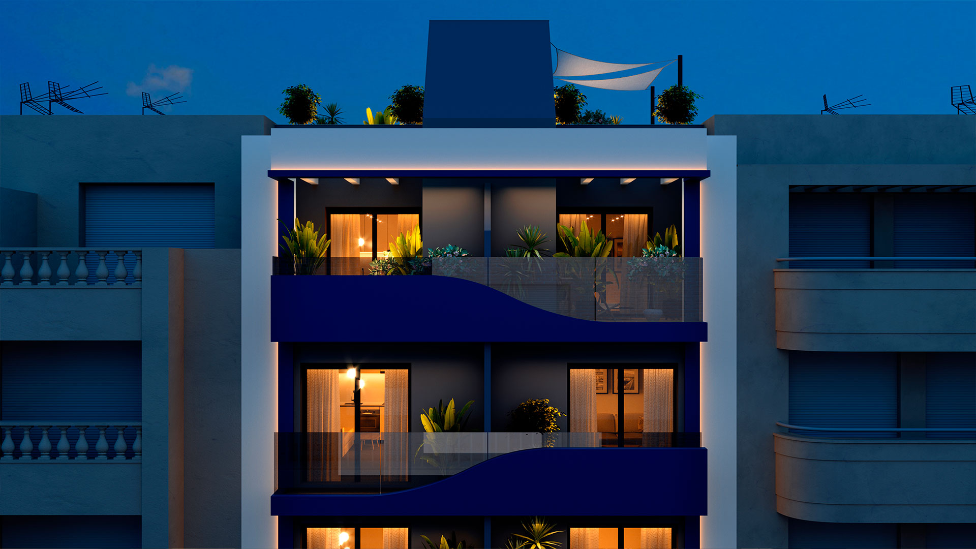 Kitchen in penthouse for sale in Torrevieja