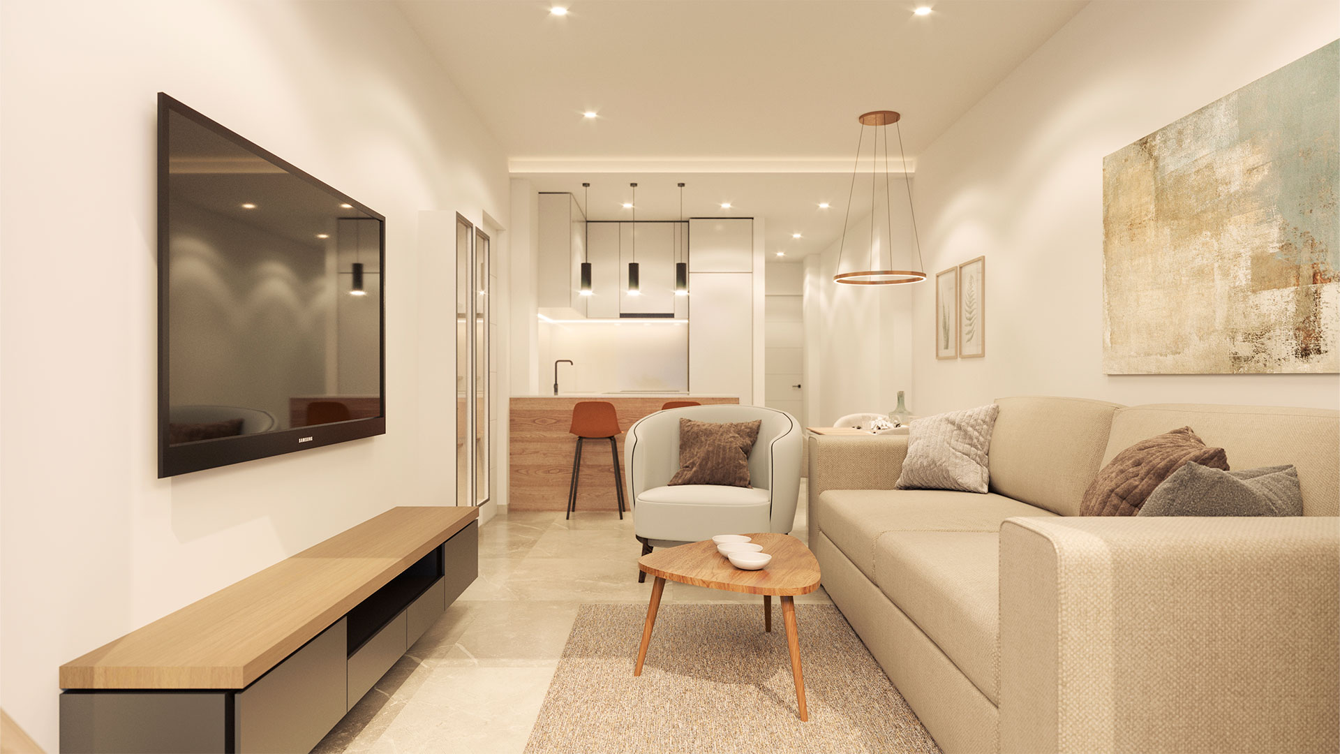Master bedroom in penthouse for sale in Torrevieja