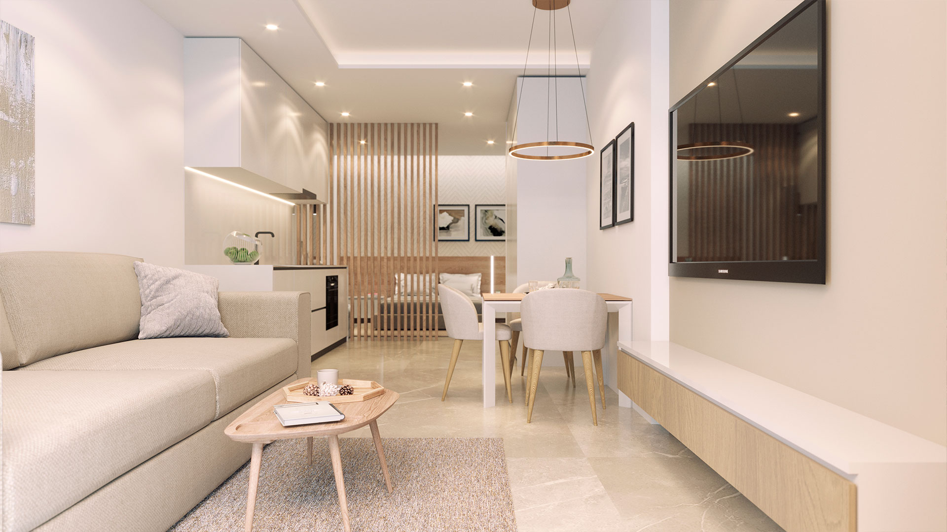 Dining area in penthouse for sale in Torrevieja