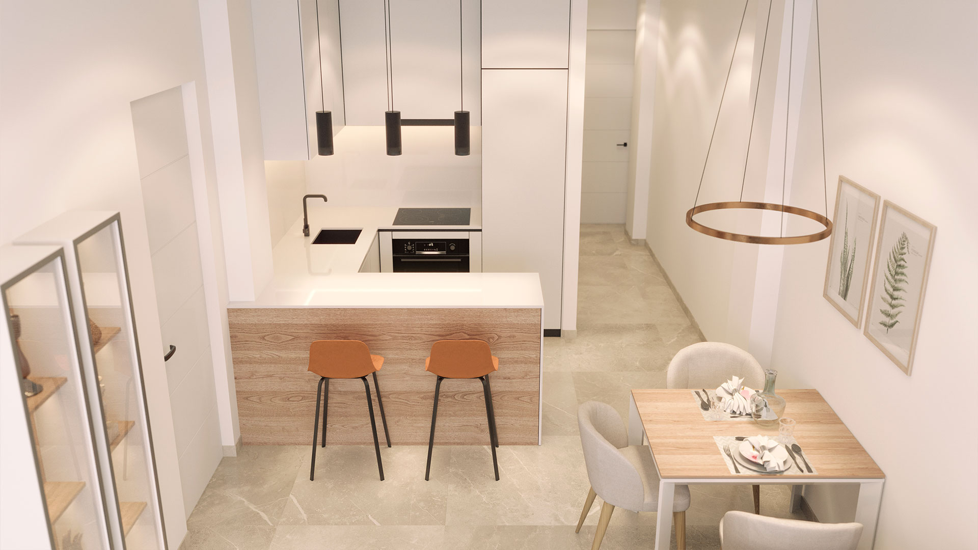 Kitchen in penthouse for sale in Torrevieja