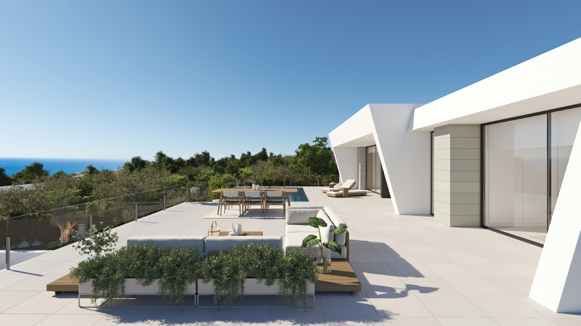 Living room in villa for sale in Cumbre del Sol