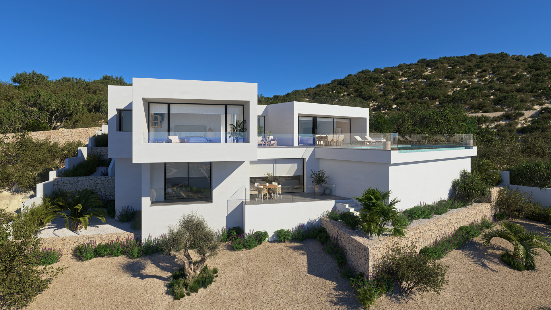 Terrace in villa for sale in Cumbre del Sol