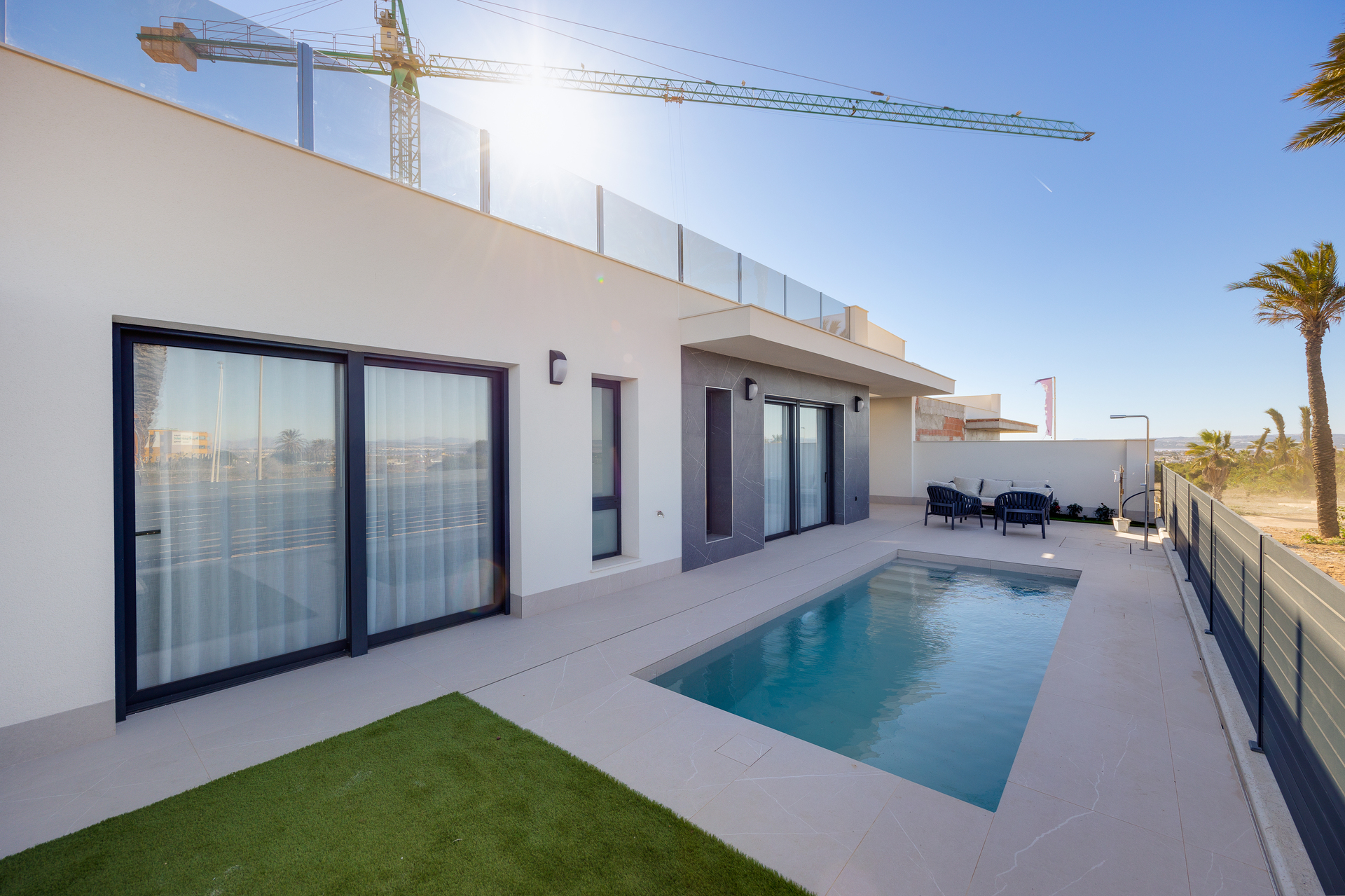 Master bedroom in villa for sale in Torrevieja