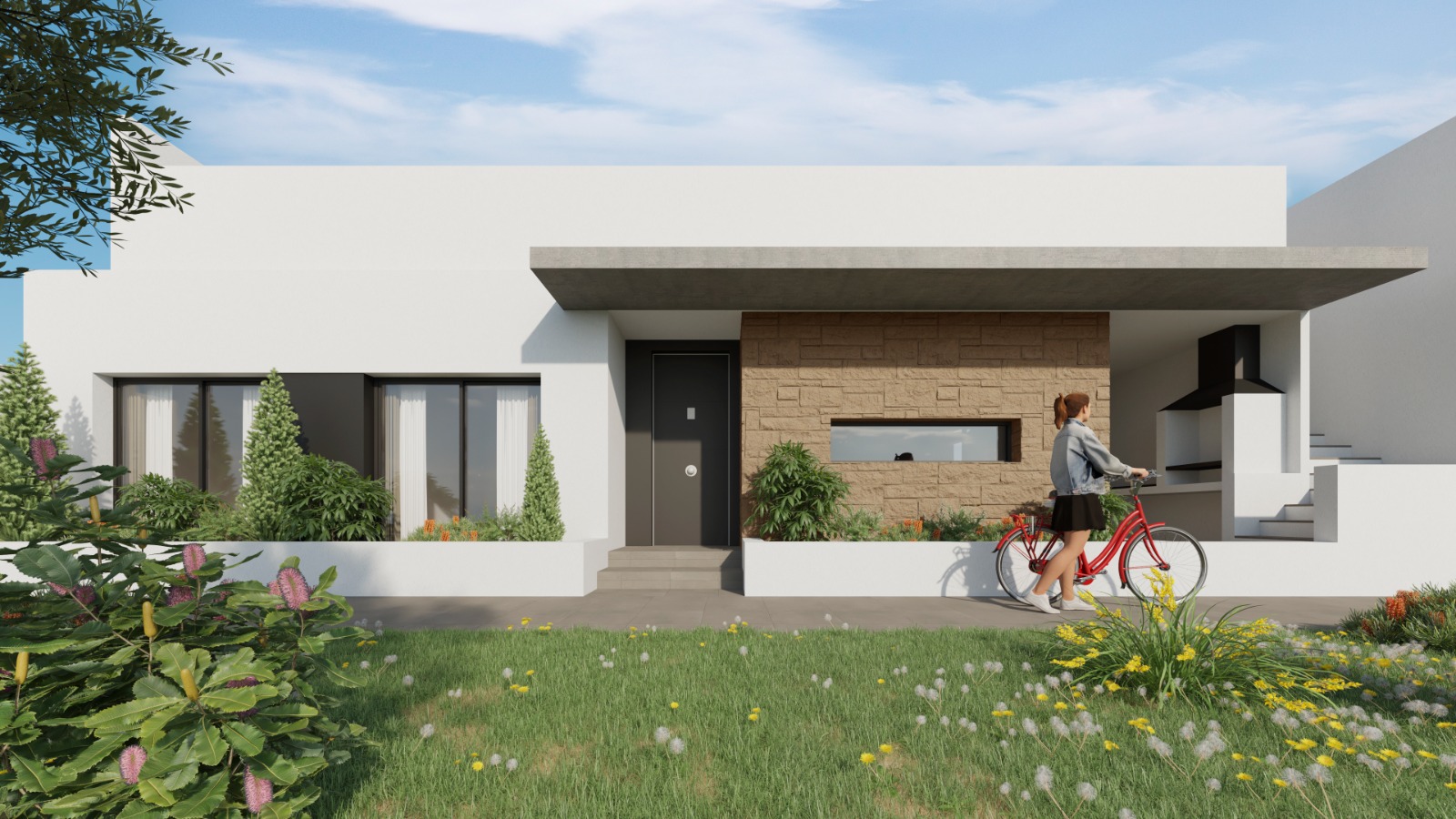 Garden in villa for sale in Torrevieja