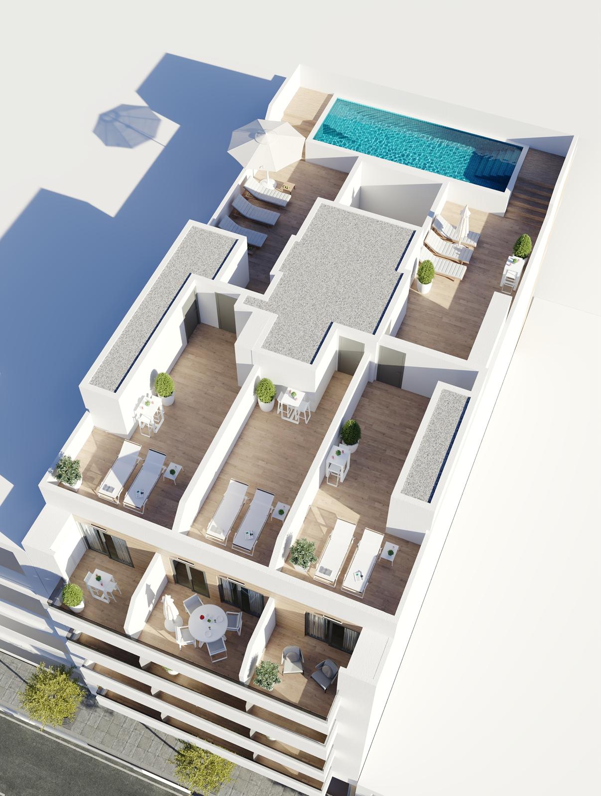 Dining area in penthouse for sale in Torrevieja