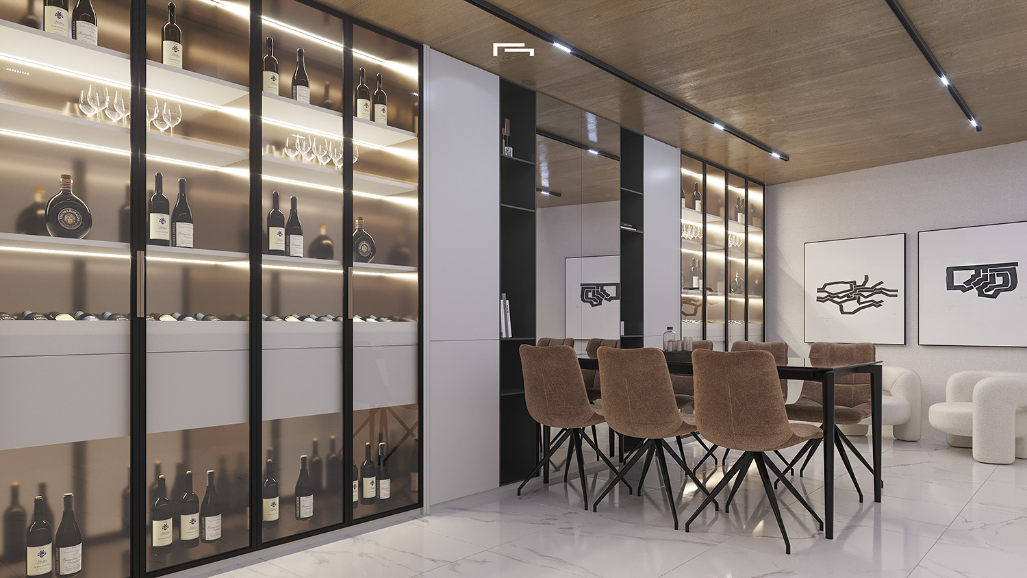 Dining area in villa for sale in Teulada