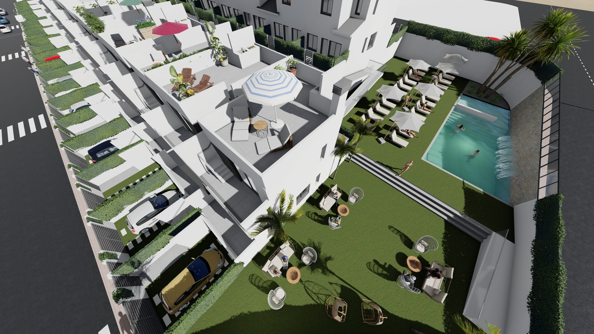 Exterior view in terraced for sale in Cox