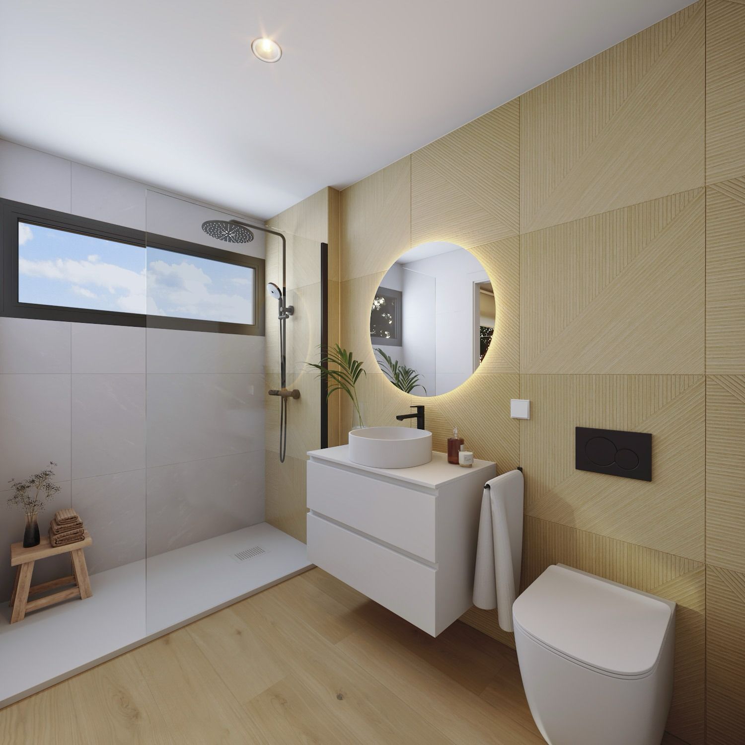 Master bedroom in penthouse for sale in La Nucía