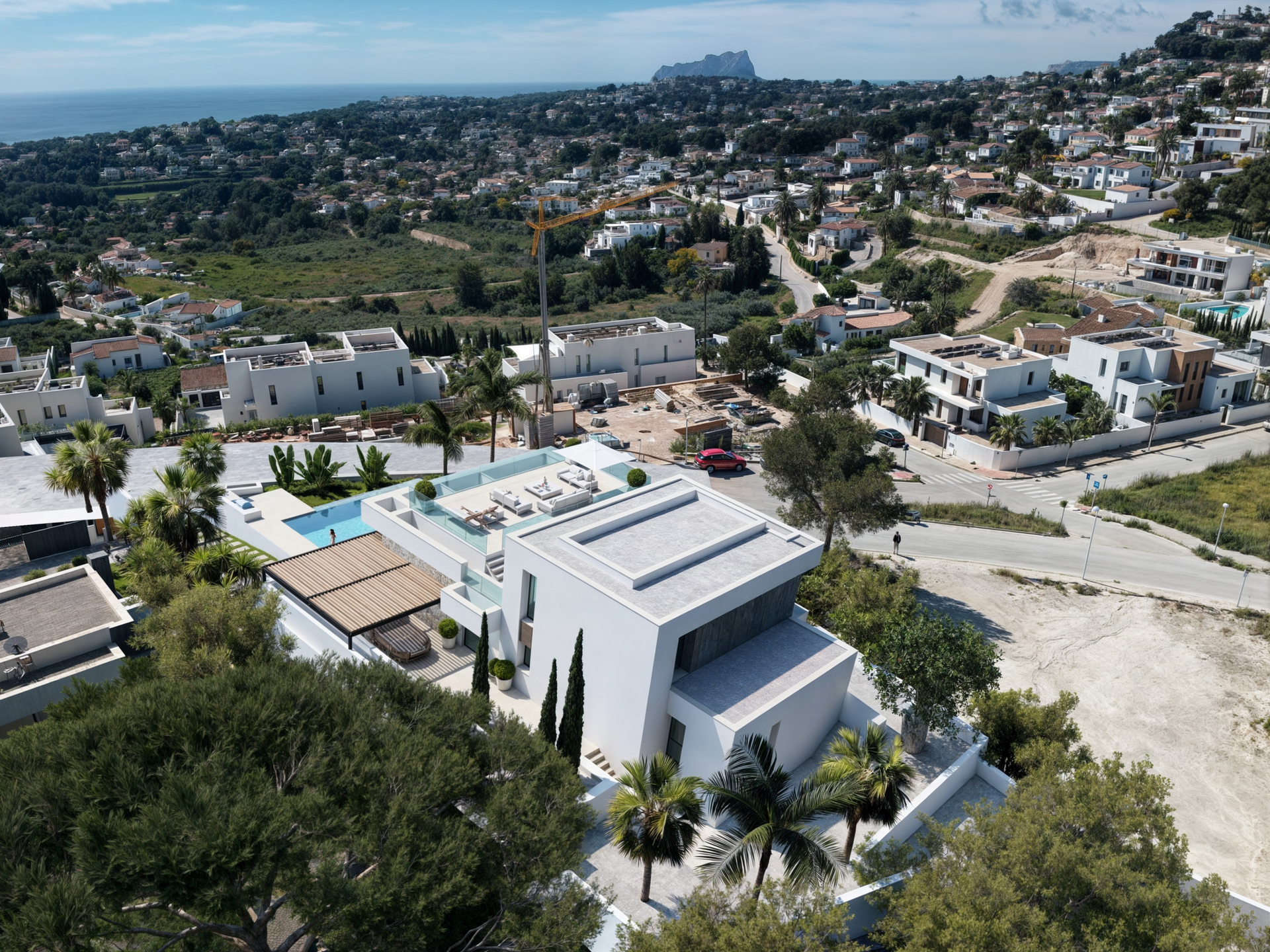 Living room in villa for sale in Moraira