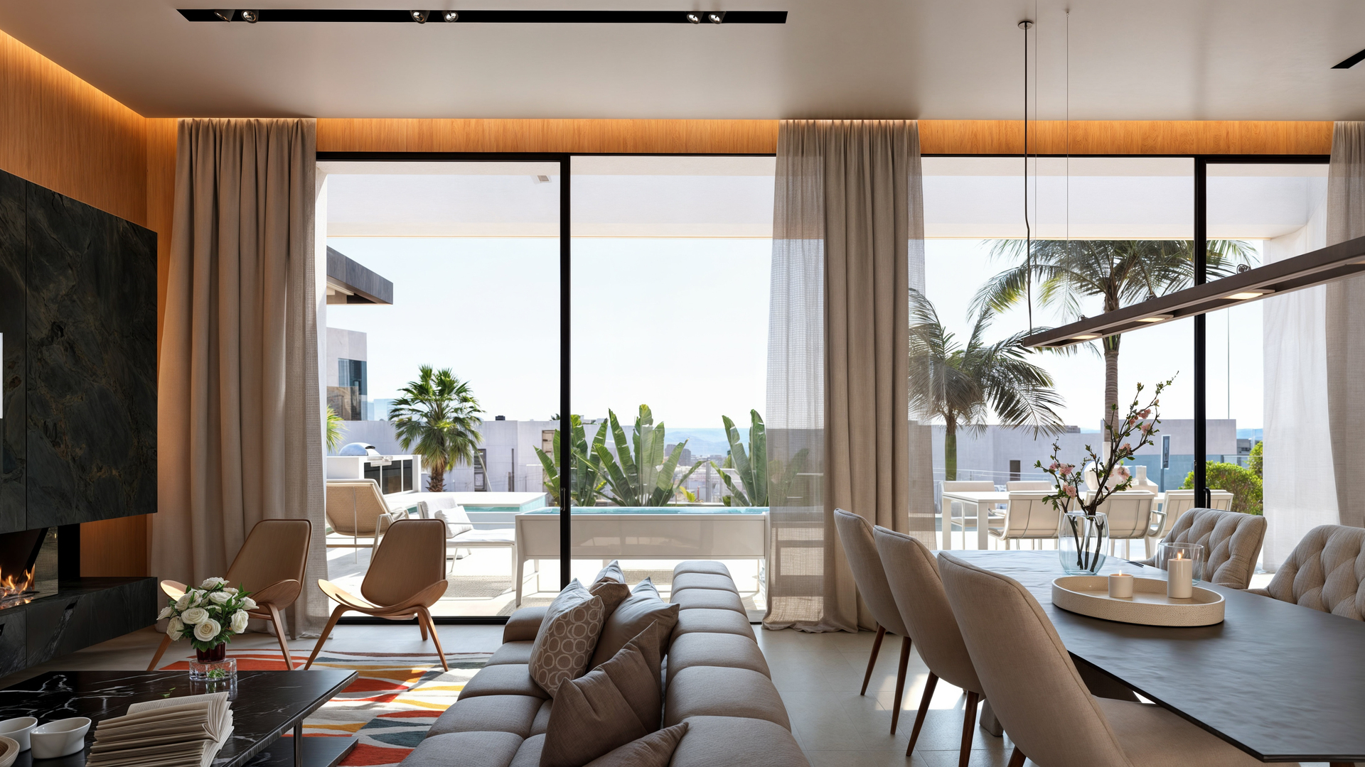 Dining area in villa for sale in Moraira