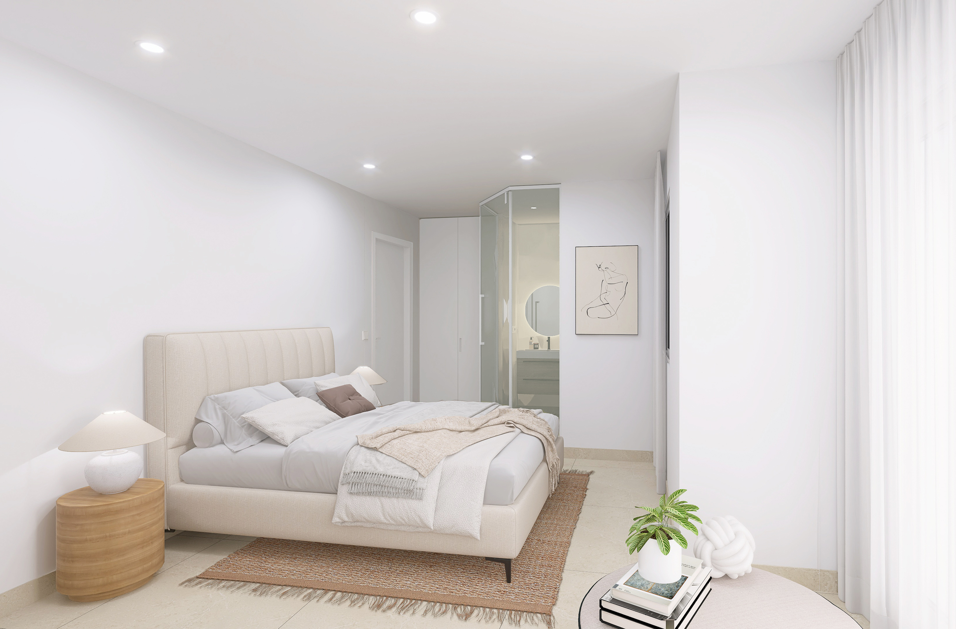 Master bedroom in terraced for sale in Bigastro