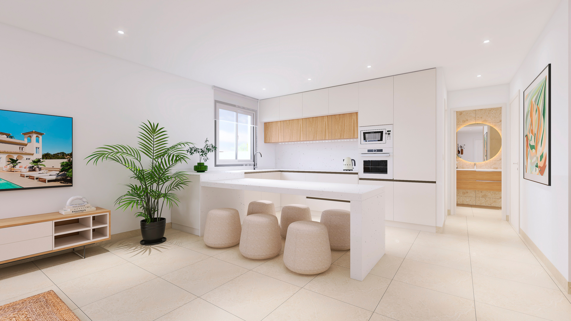 Pool area in terraced for sale in Bigastro