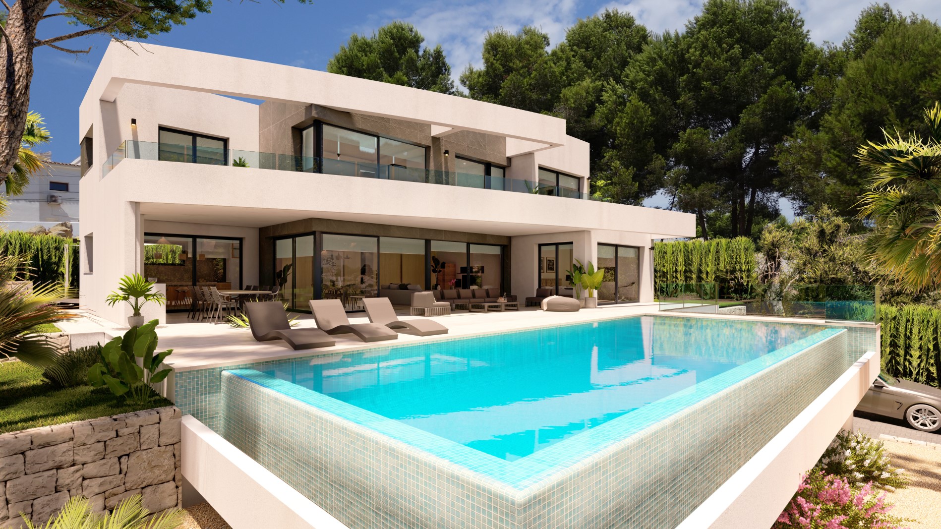 Living room in villa for sale in Teulada